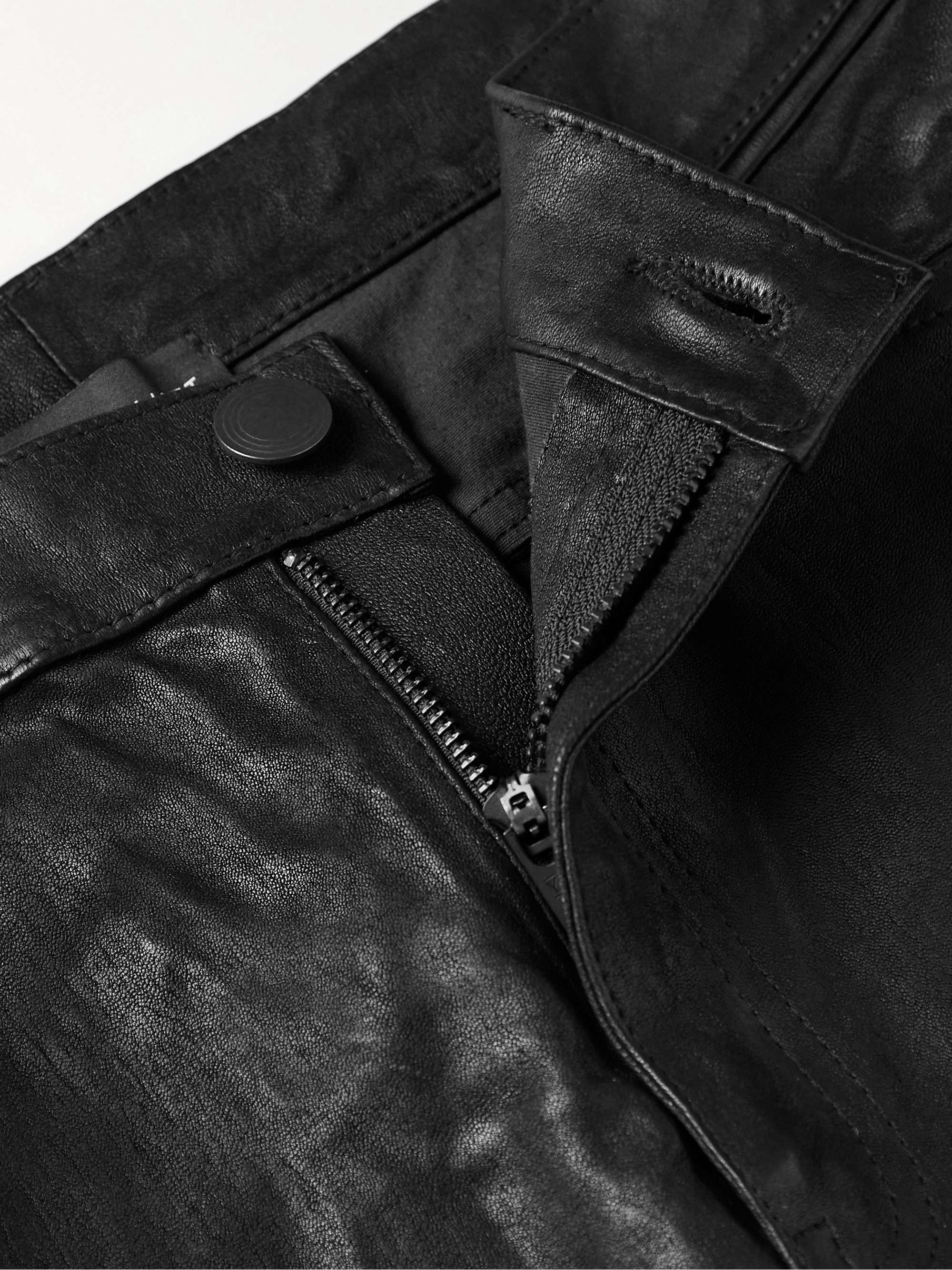 JOHN ELLIOTT Cast 2 Skinny-Fit Leather Trousers