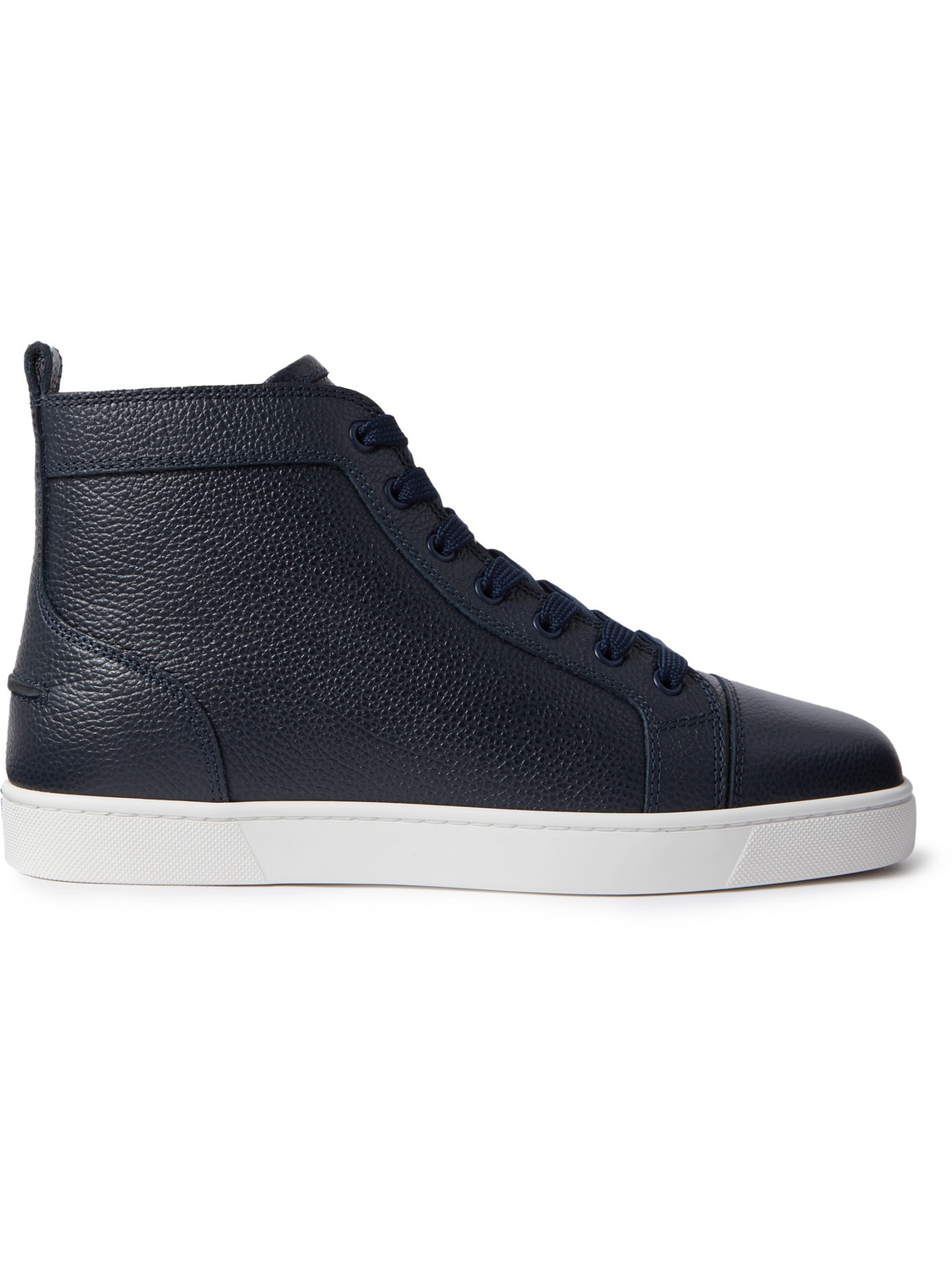 christian louboutin navy trainers
