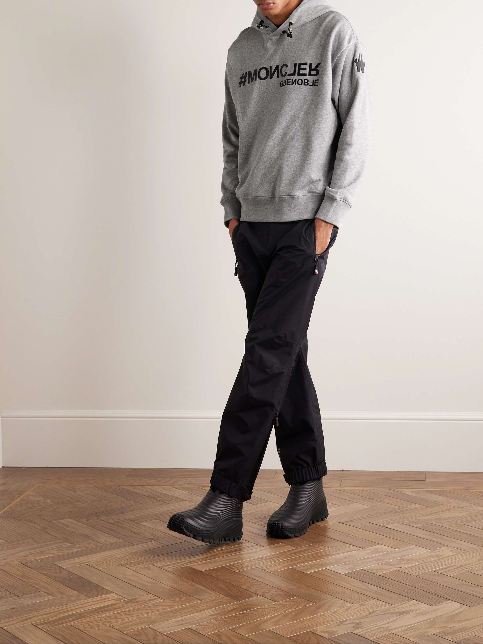 MONCLER GRENOBLE Logo-Appliquéd Cotton-Jersey Hoodie