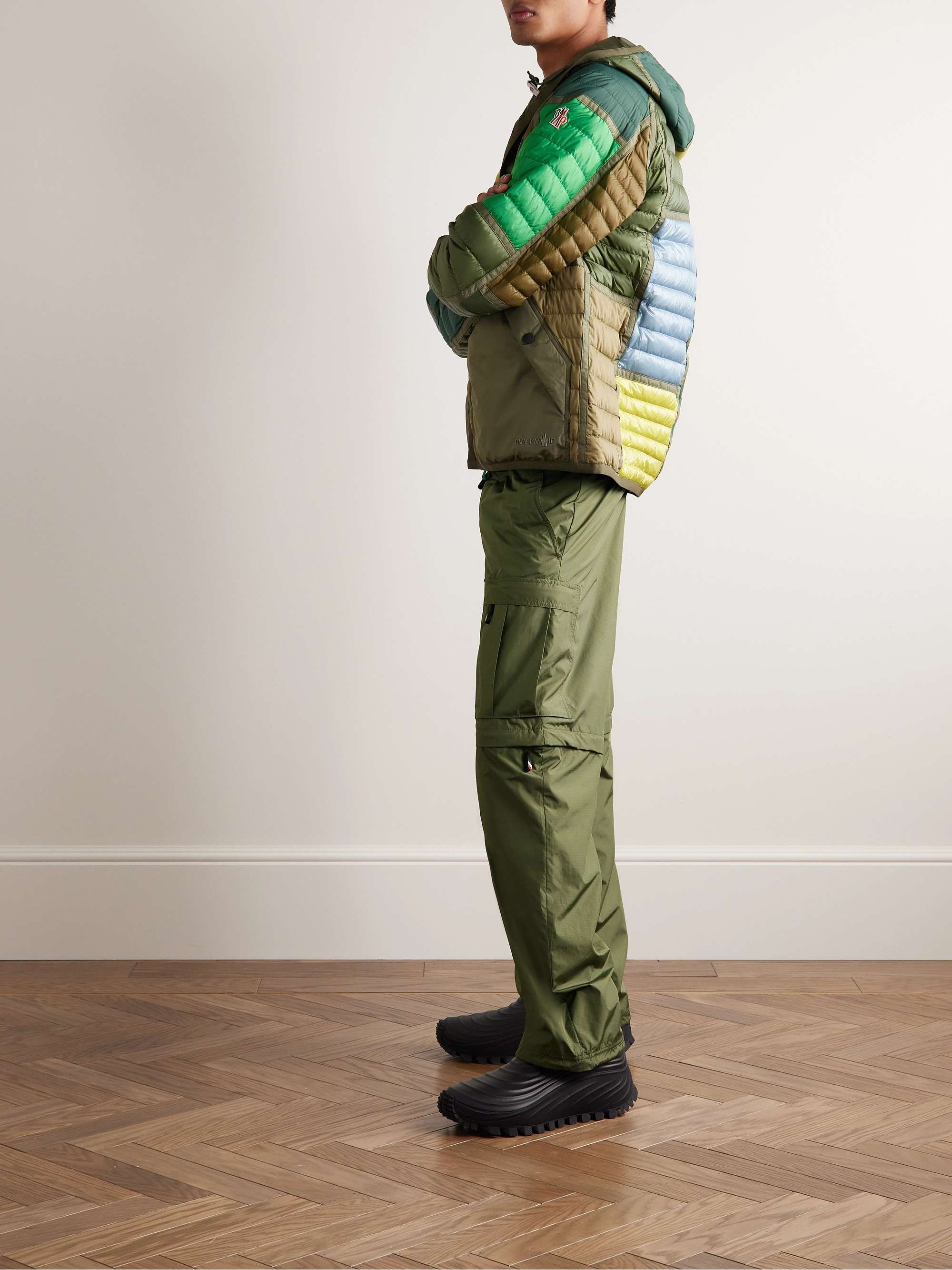 MONCLER GRENOBLE Straight-Leg Convertible Ripstop Drawstring Trousers