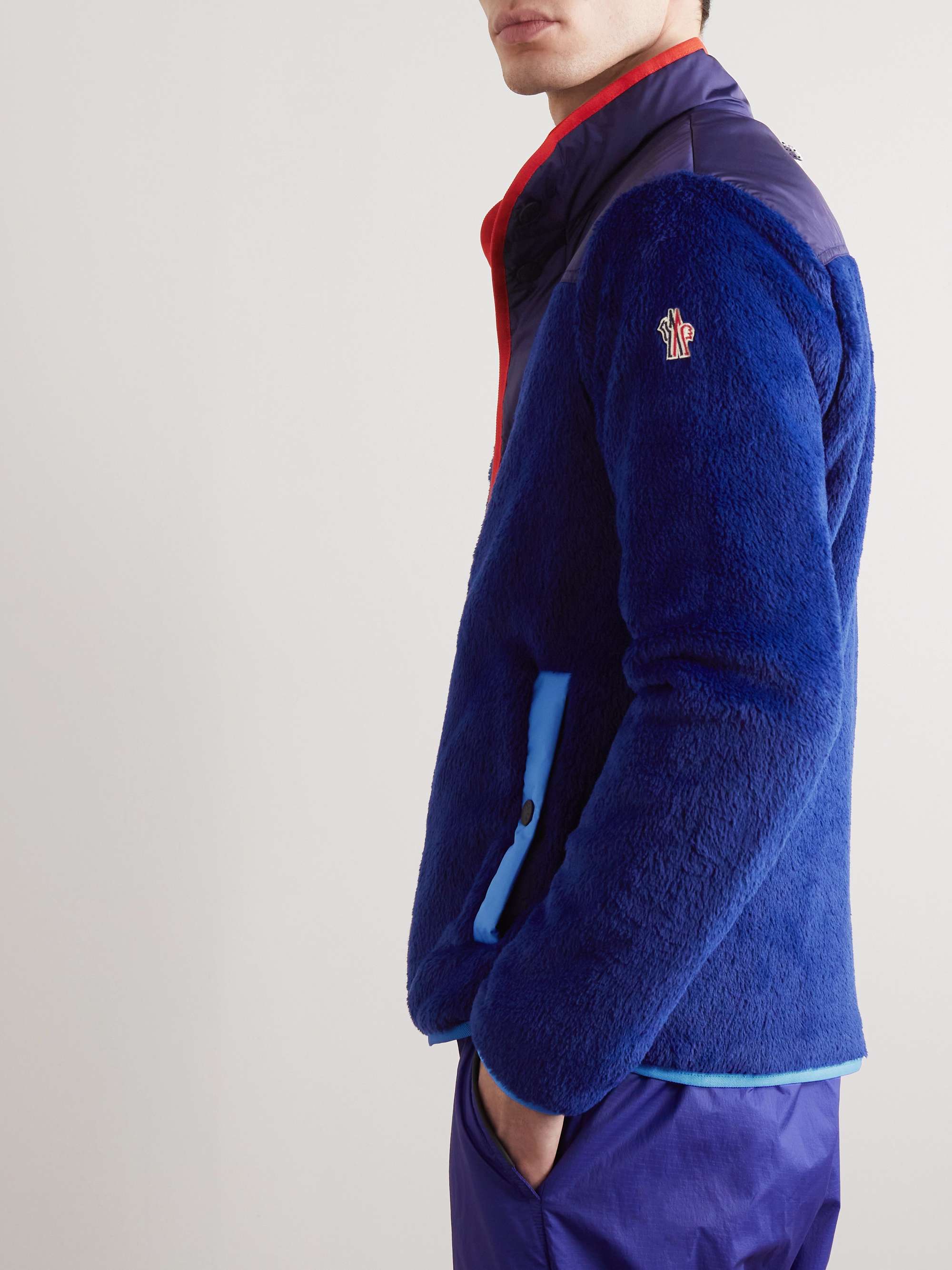MONCLER GRENOBLE Reversible Shell and Fleece Down Jacket