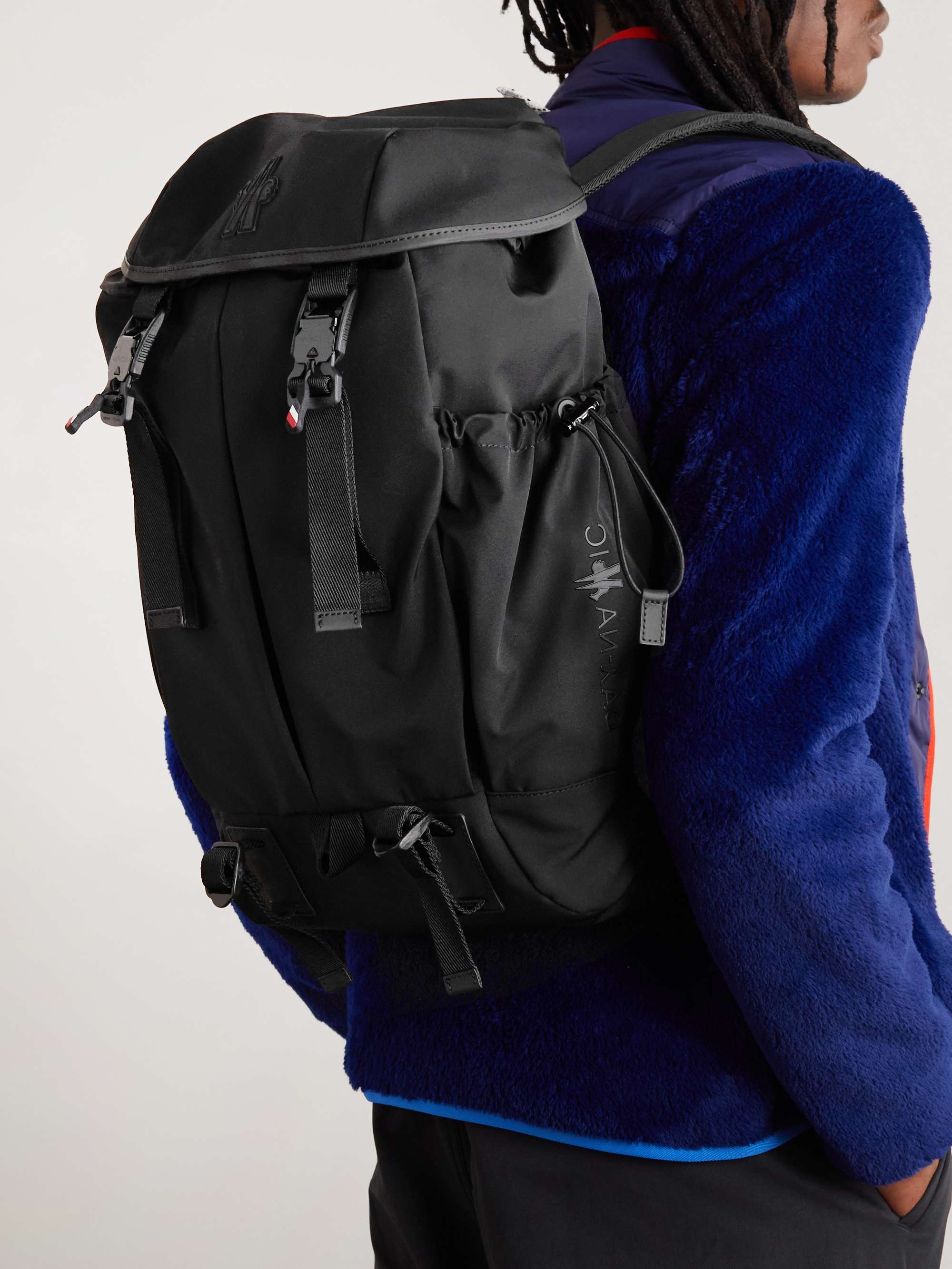 MONCLER GRENOBLE Logo-Appliquéd Tech-Canvas and Mesh Backpack