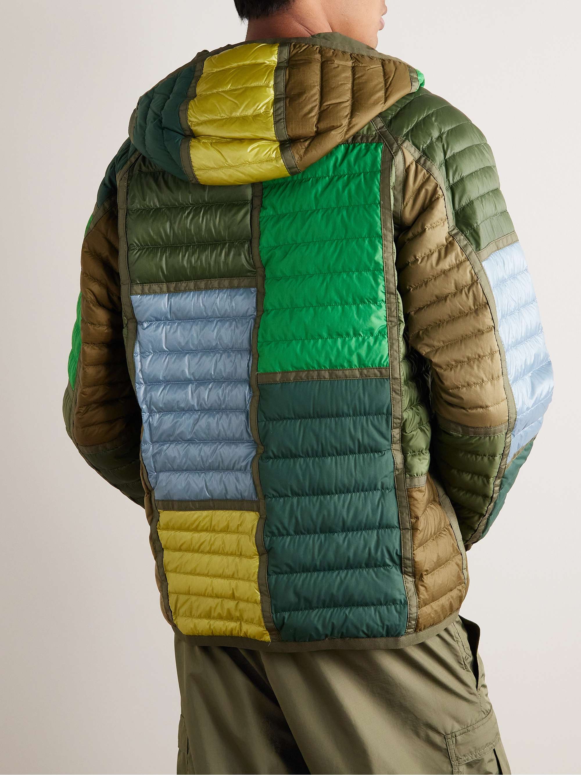 MONCLER GRENOBLE Raron Panelled Padded Ripstop and Shell Hooded Down Jacket