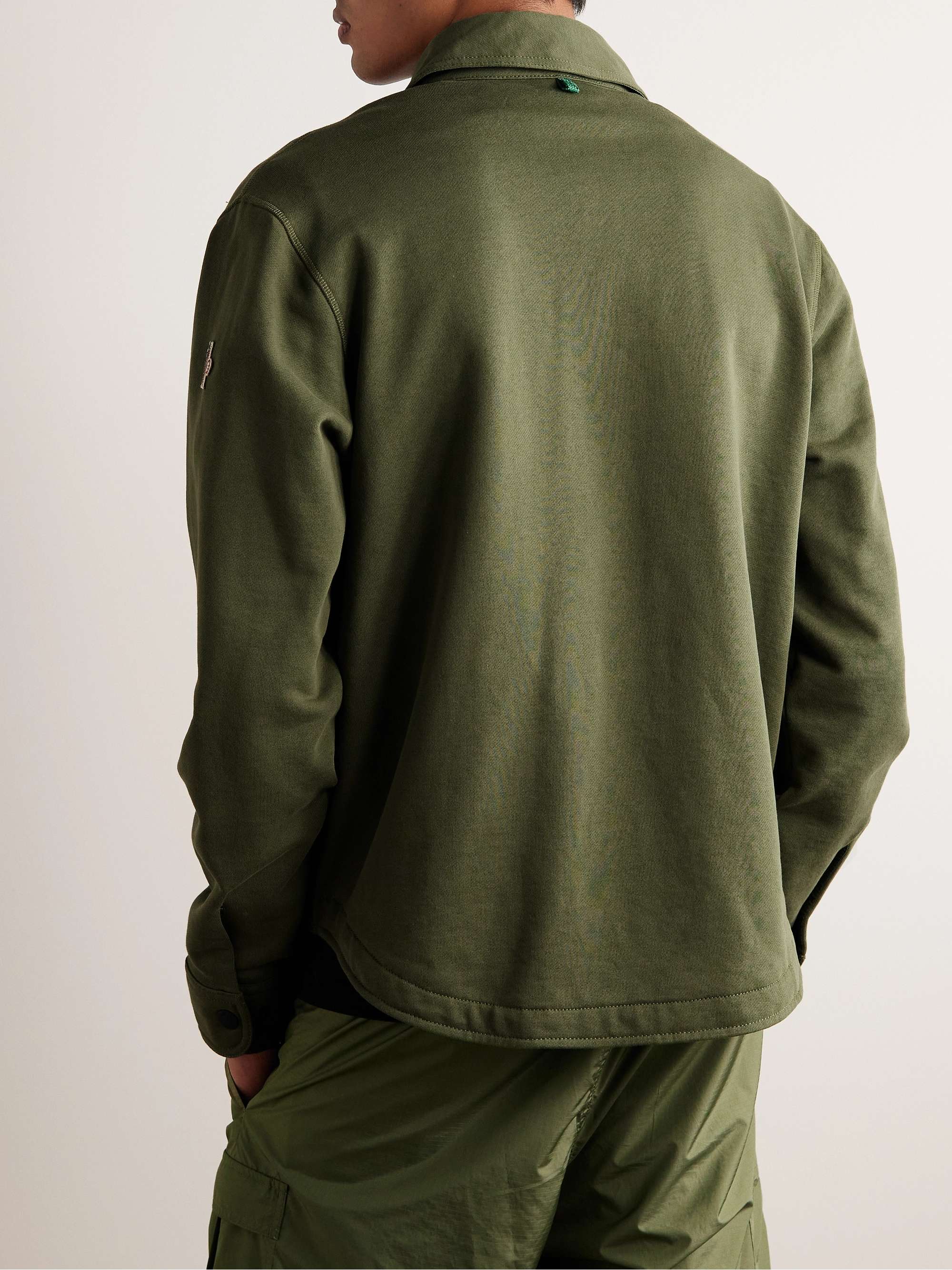 MONCLER GRENOBLE Logo-Appliquéd Cotton-Jersey Overshirt