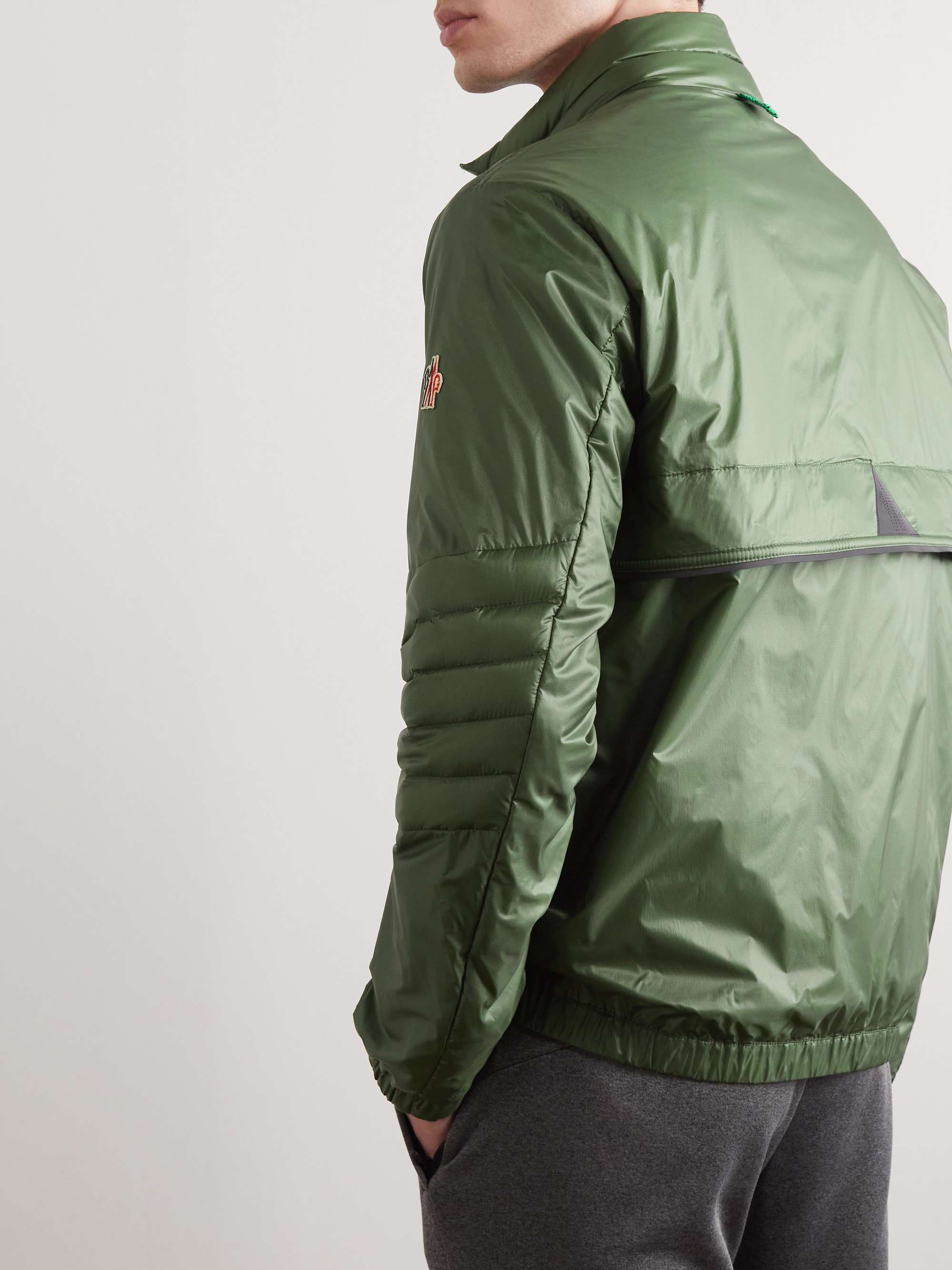 Green Althaus Logo-Appliquéd Quilted Ripstop Down Jacket | MONCLER ...