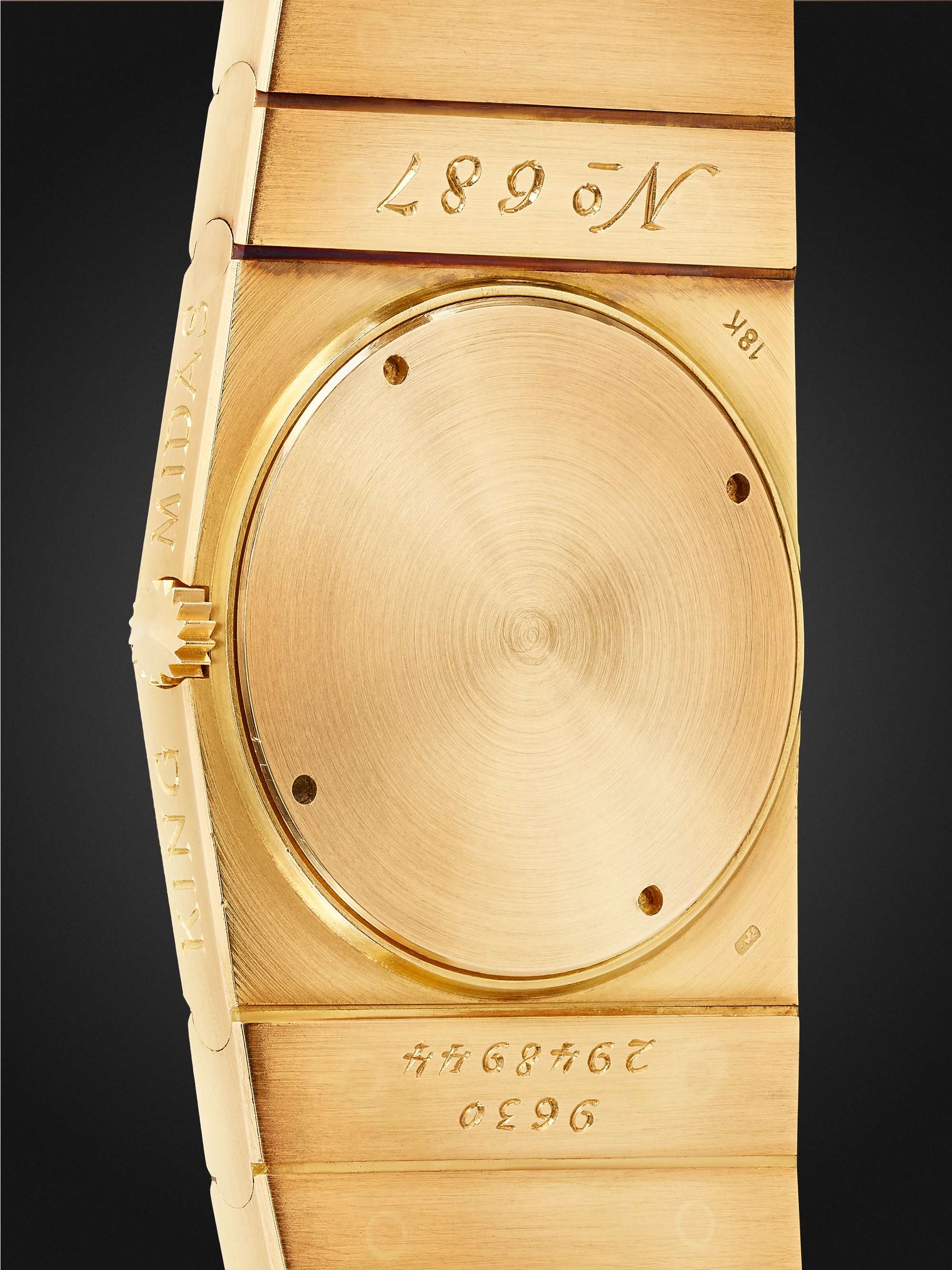 WATCH BROTHERS LONDON Vintage 1960s Rolex King Midas Hand-Wound 18-Karat Gold Watch, Ref. No. 9630