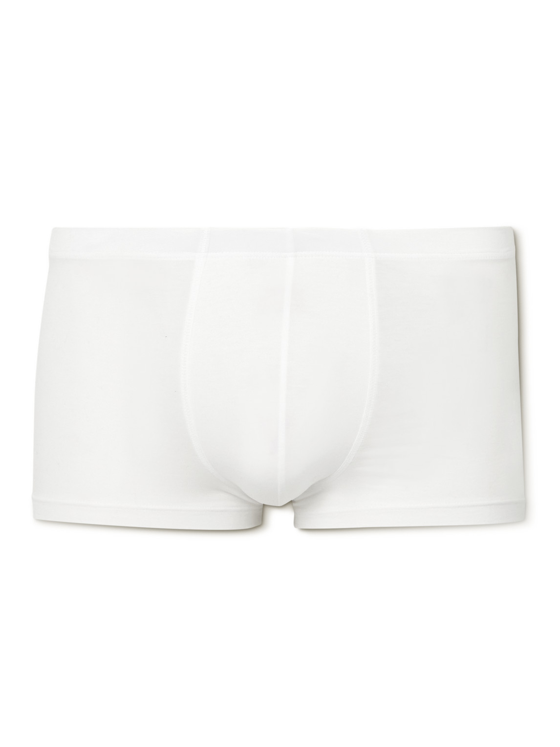 Hanro Mercerised Stretch-cotton Boxer Briefs In White