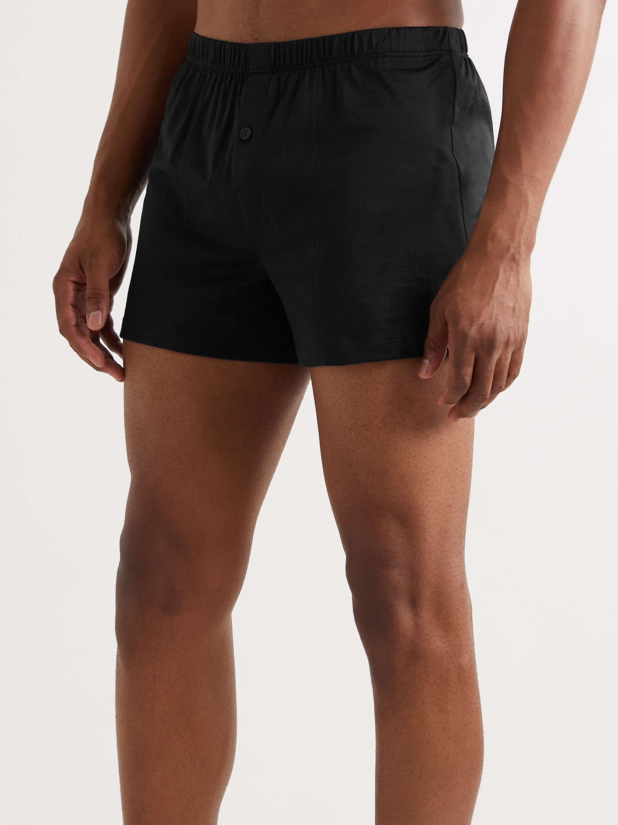HANRO Sporty Mercerised Cotton Boxer Shorts