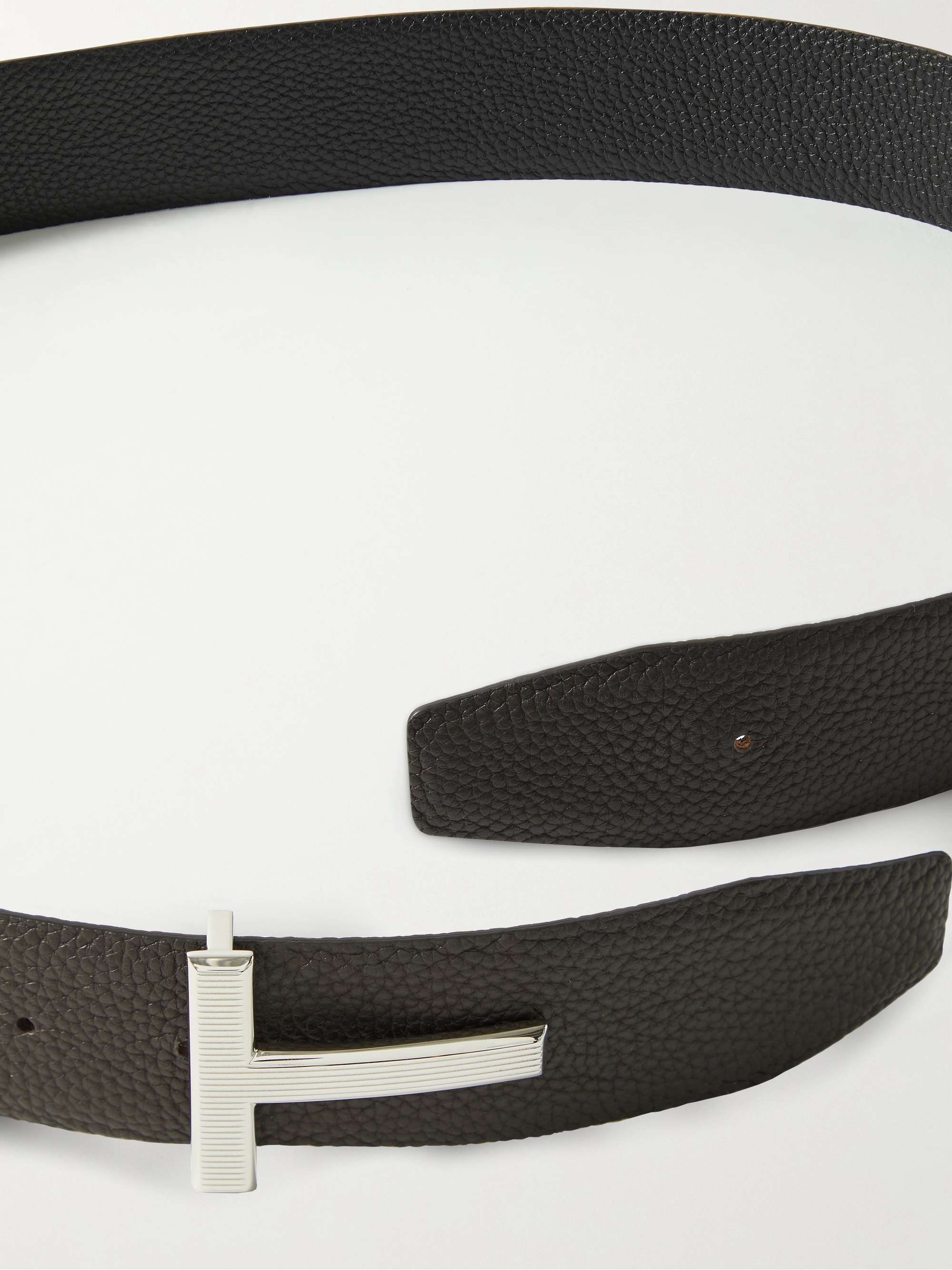 TOM FORD 4cm Reversible Full-Grain Leather Belt