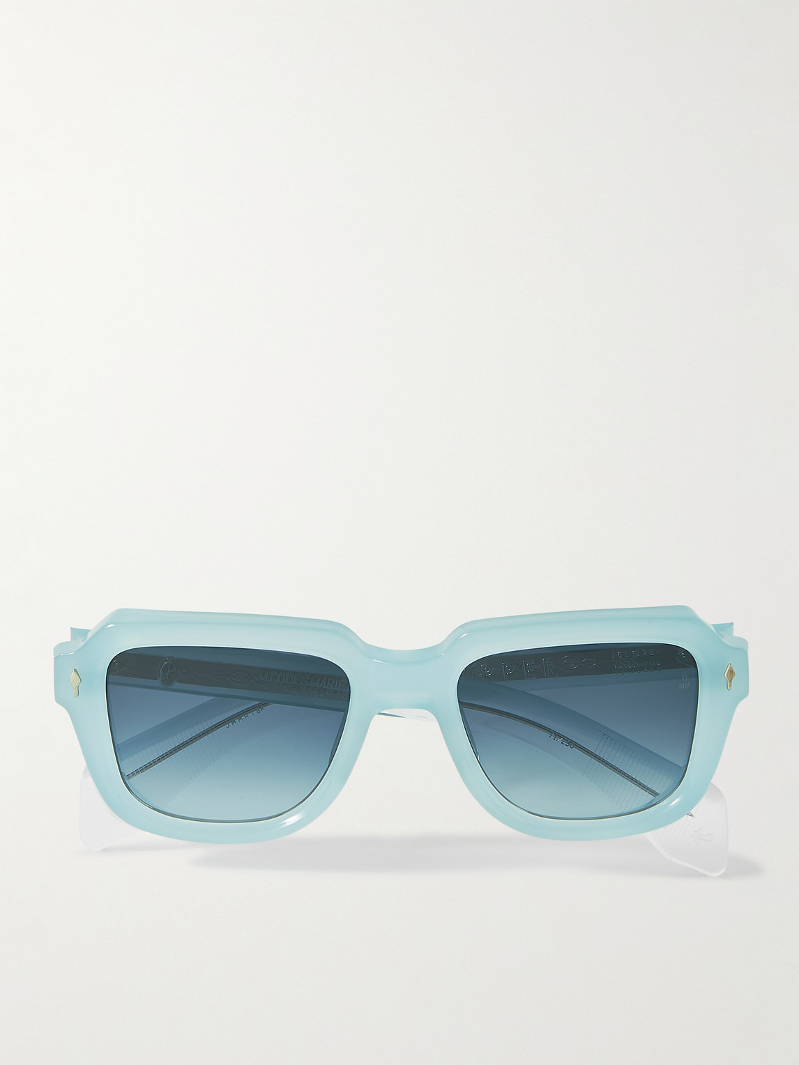 Jacques Marie Mage Taos Square-frame Acetate Sunglasses In Blue