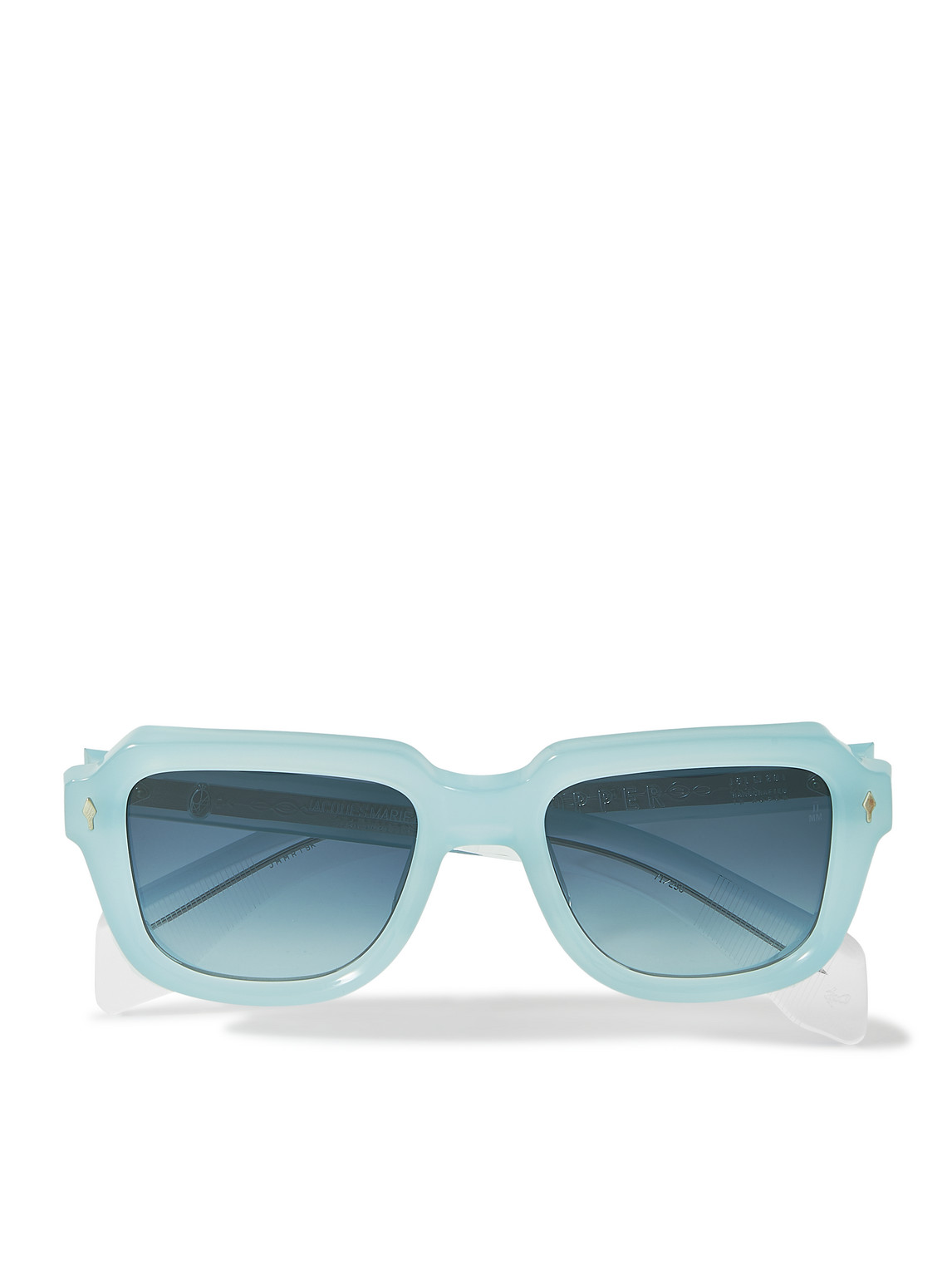 Jacques Marie Mage Taos Square-frame Acetate Sunglasses In Blue