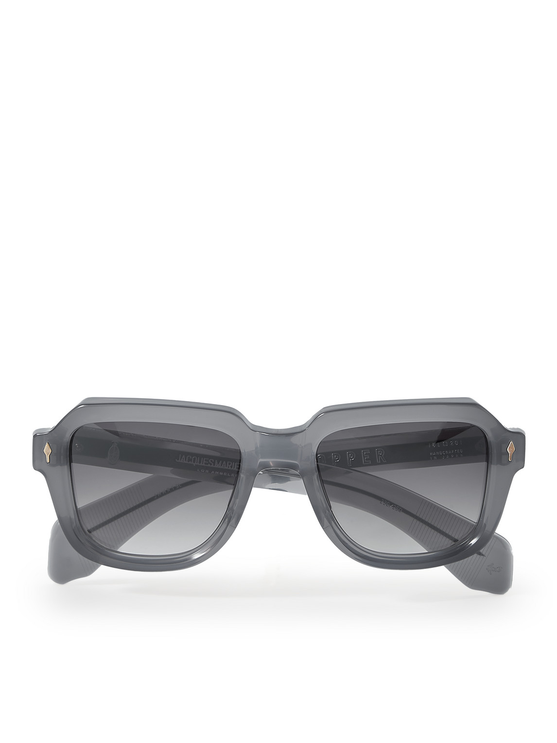 Jacques Marie Mage Taos Square-frame Acetate Sunglasses In Grey
