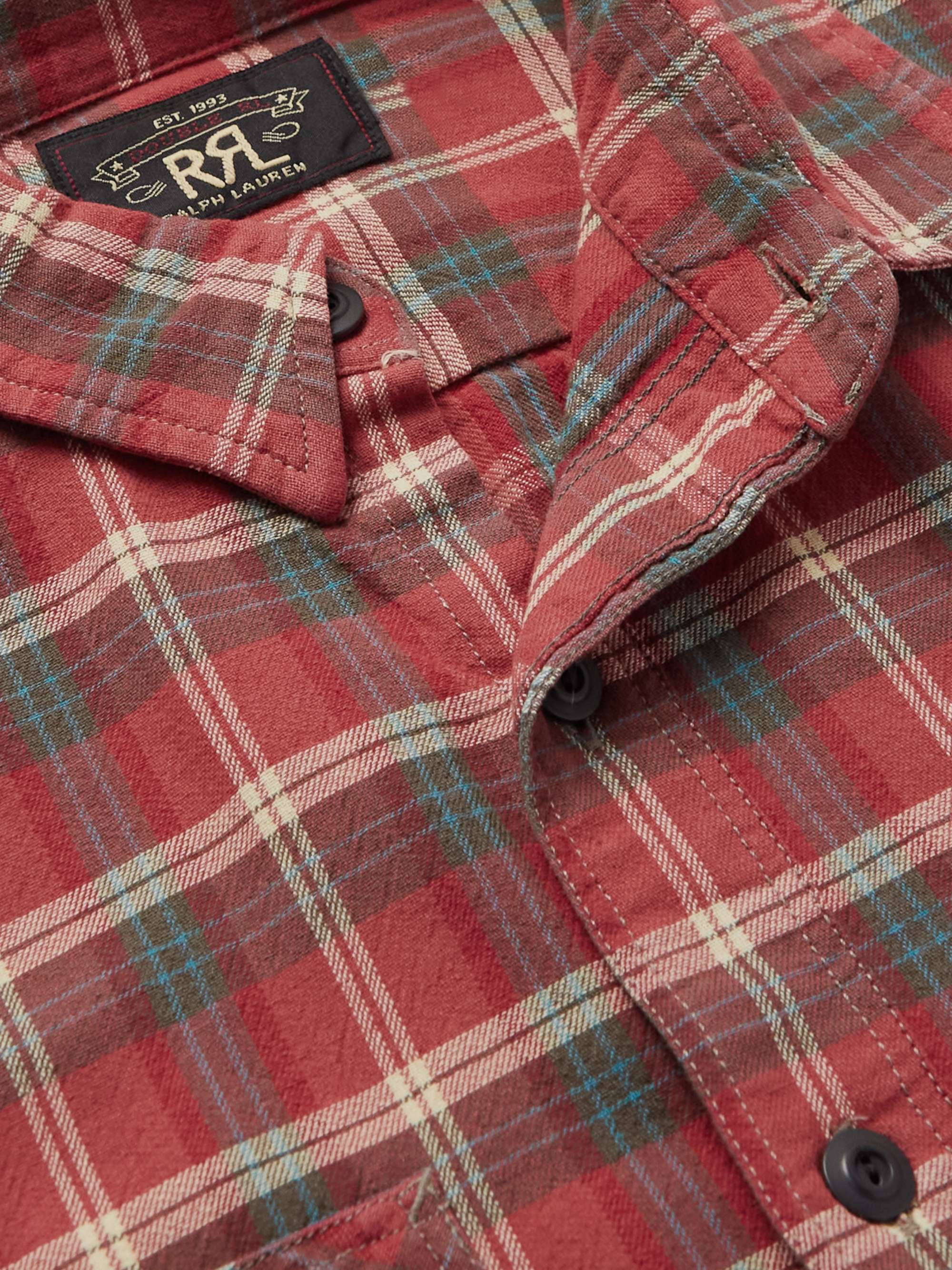 RRL Checked Cotton Shirt