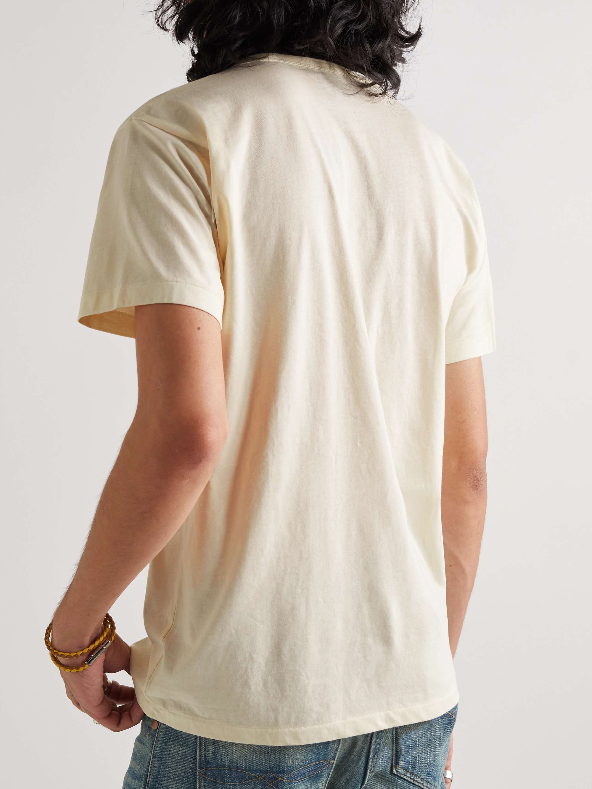 RRL Logo-Print Cotton-Blend Jersey T-Shirt