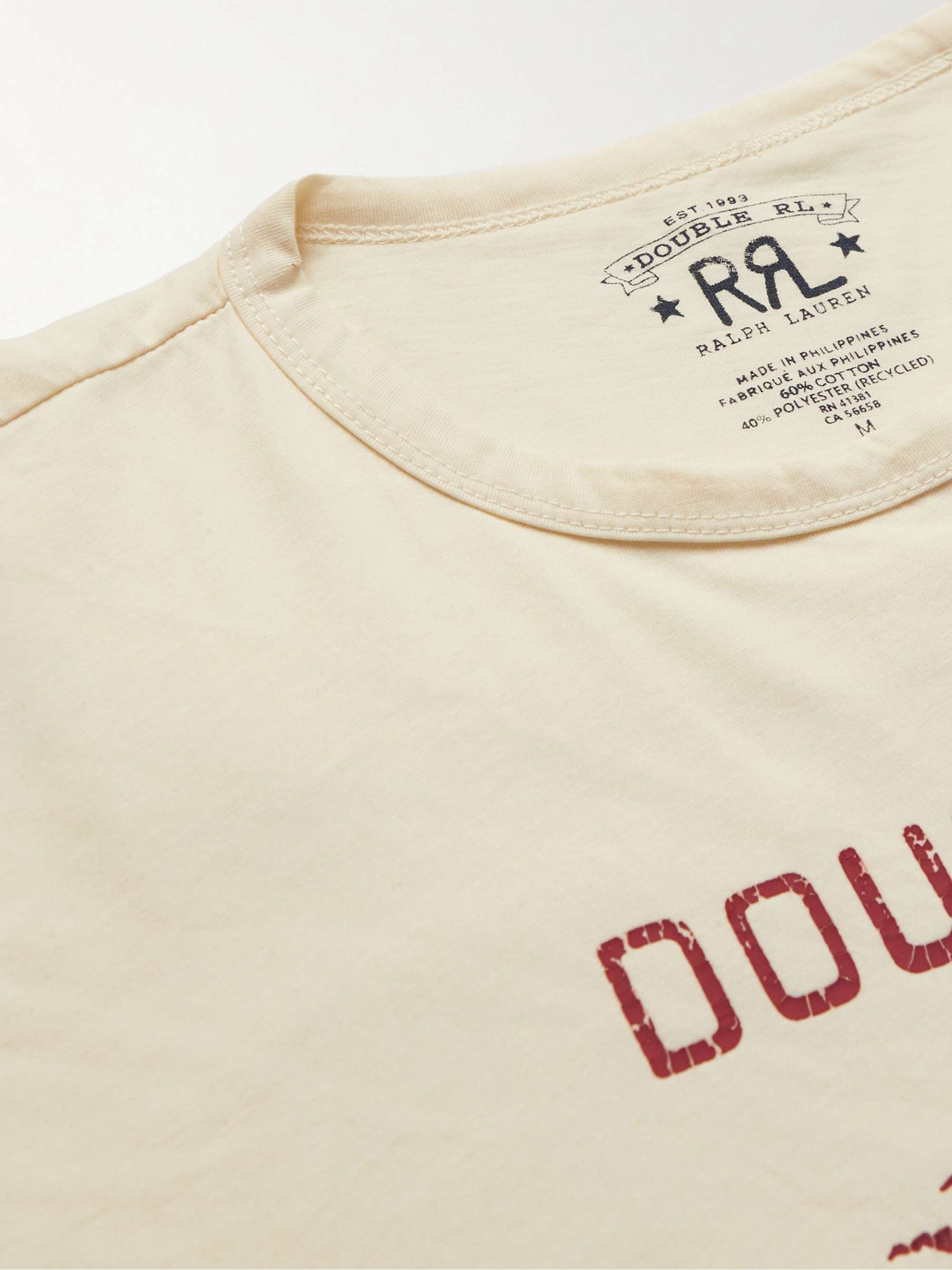 RRL Logo-Print Cotton-Blend Jersey T-Shirt