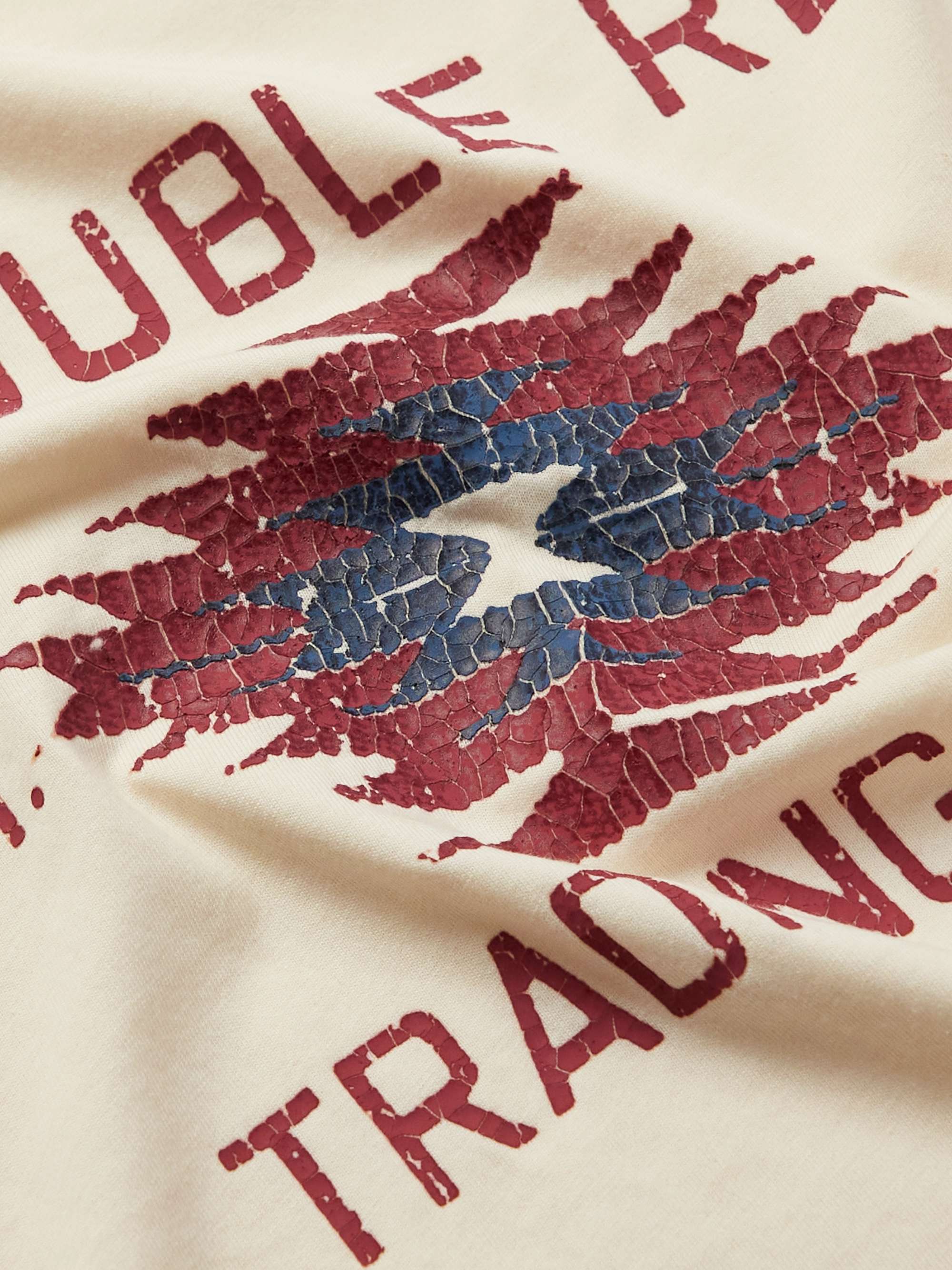 RRL Logo-Print Cotton-Blend Jersey T-Shirt