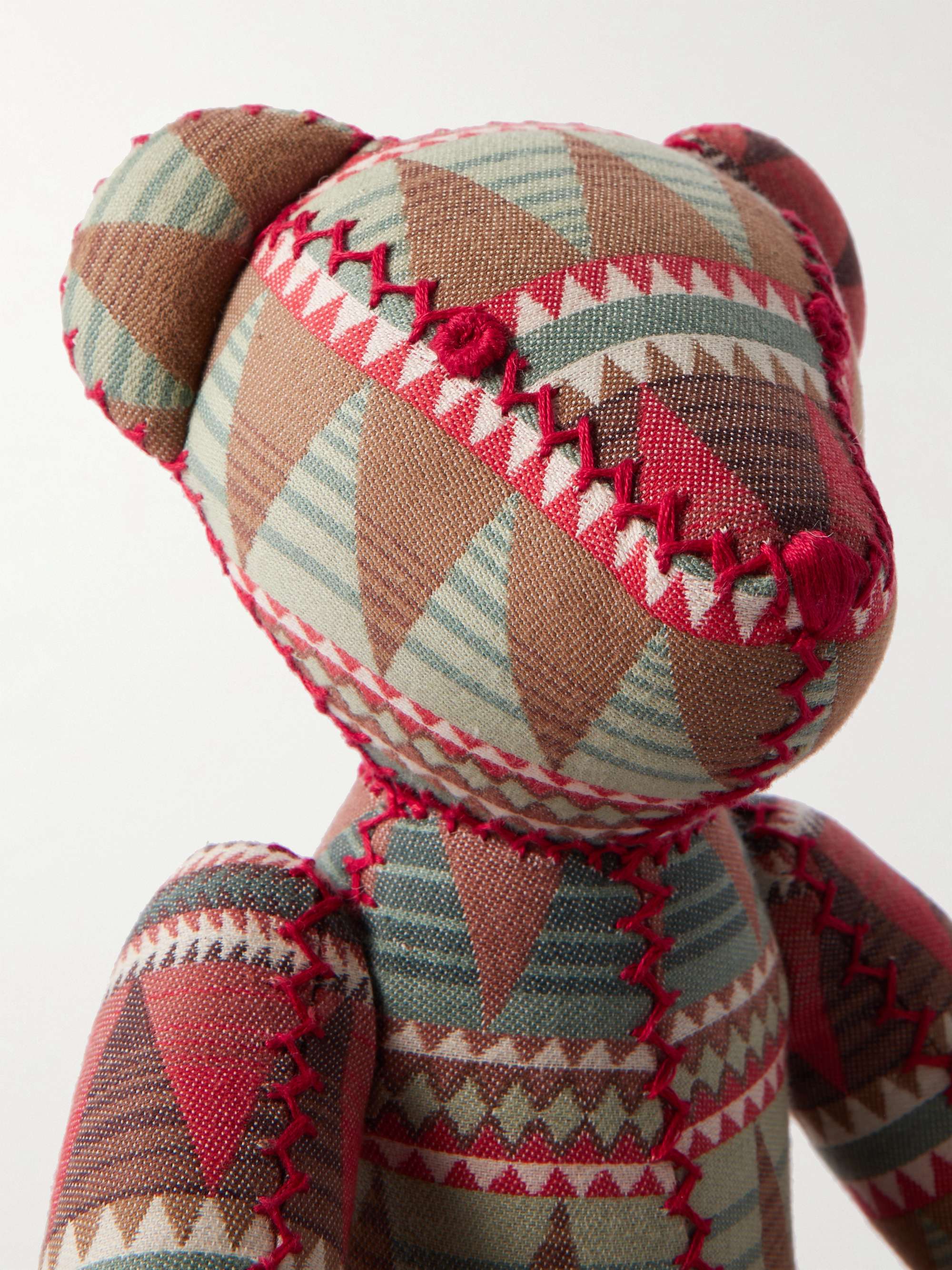 RRL Patchwork Cotton Teddy Bear