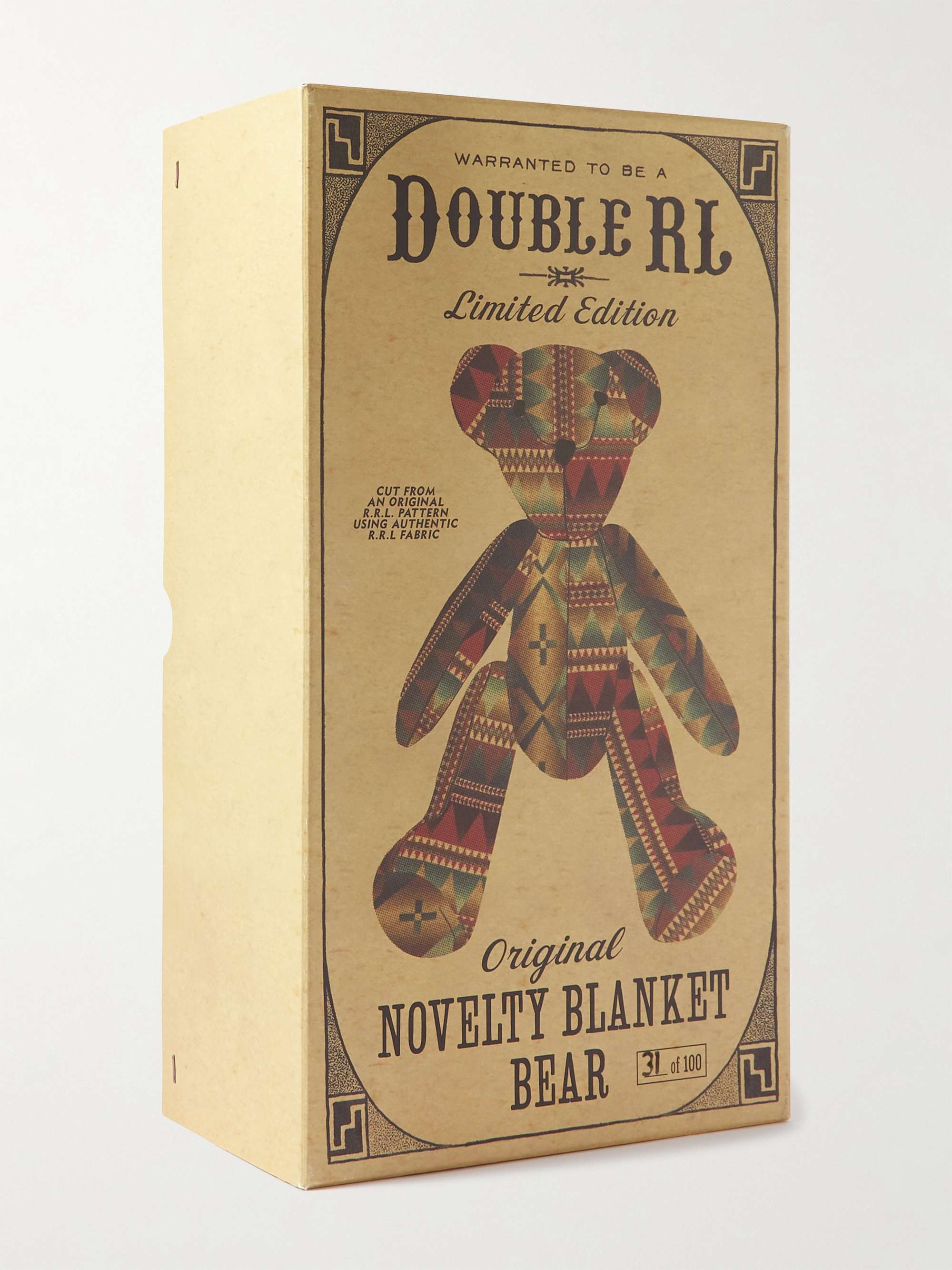 RRL Patchwork Cotton Teddy Bear