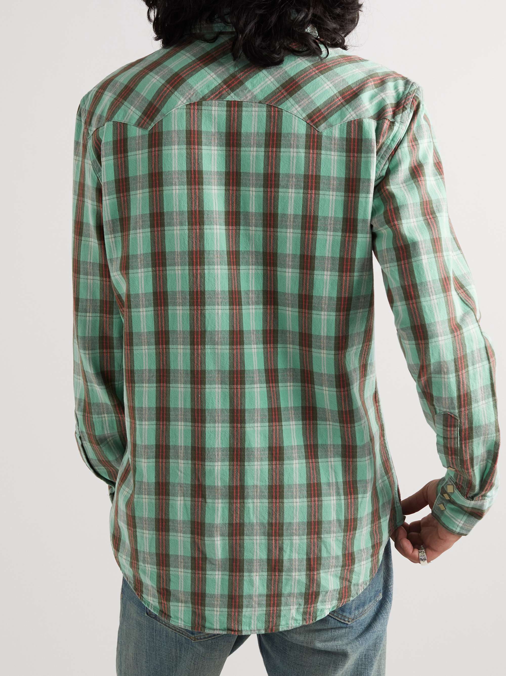 RRL Checked Cotton Shirt