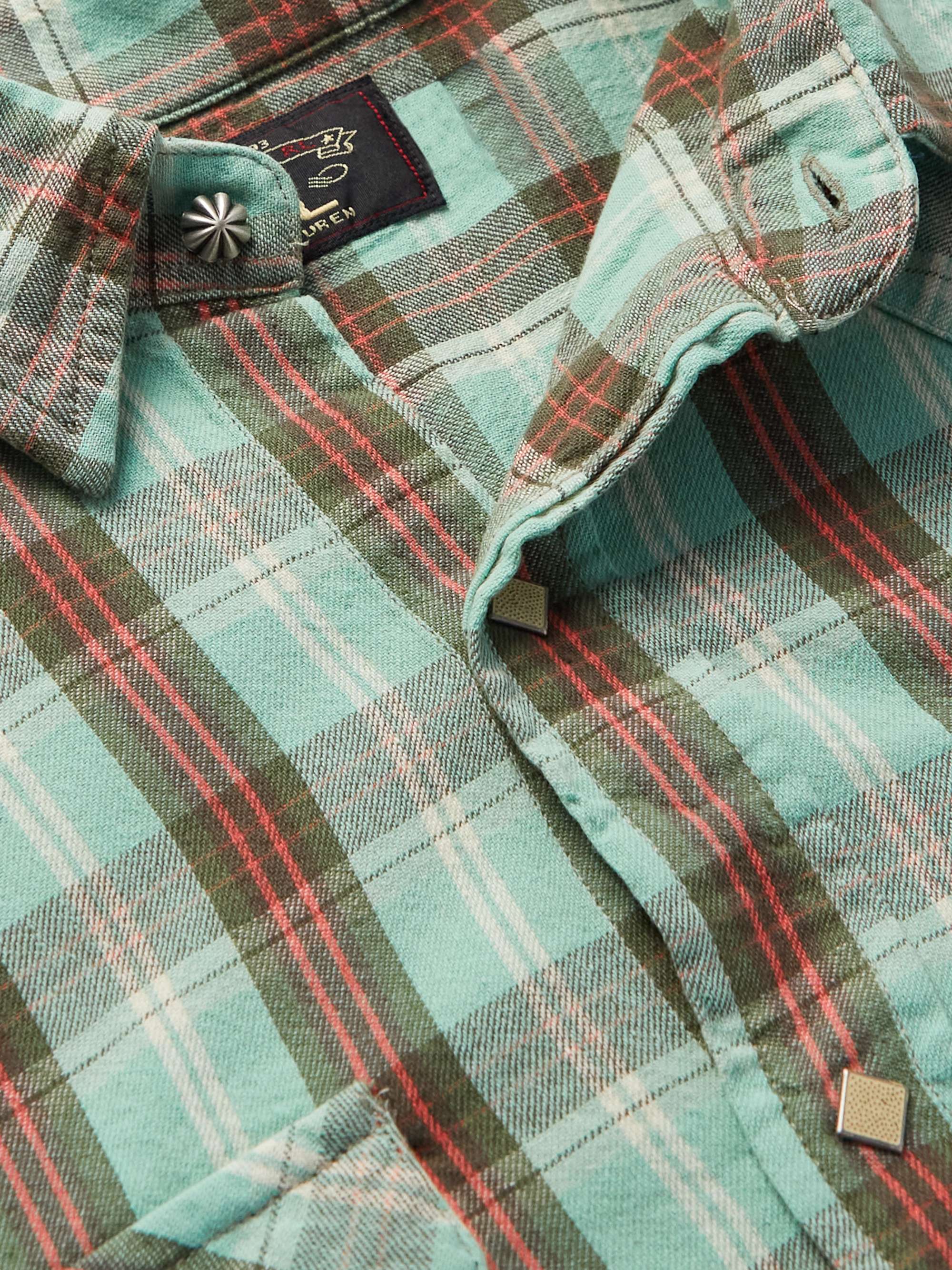 RRL Checked Cotton Shirt