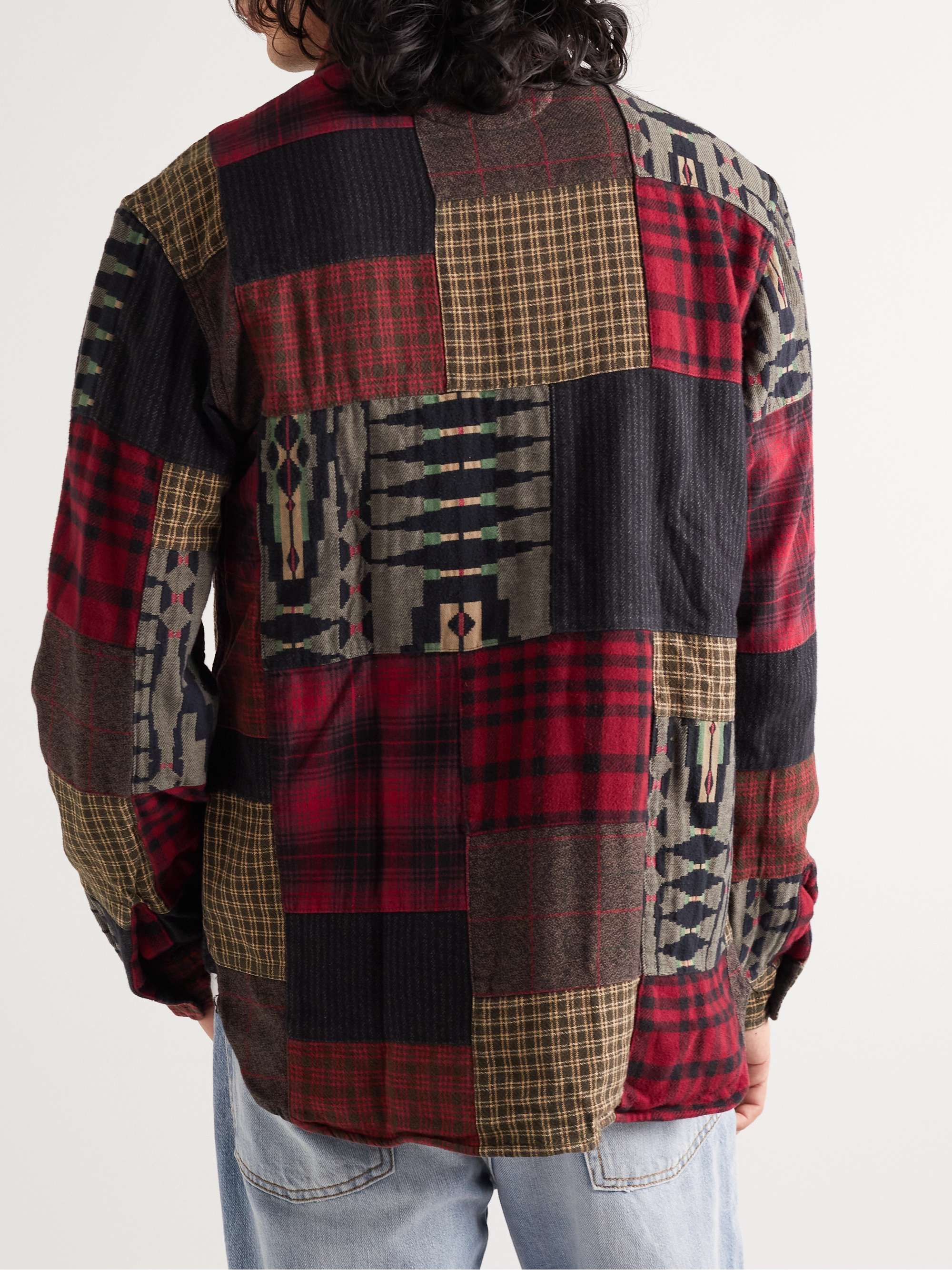 RRL Patchwork Cotton and Linen-Blend Shirt
