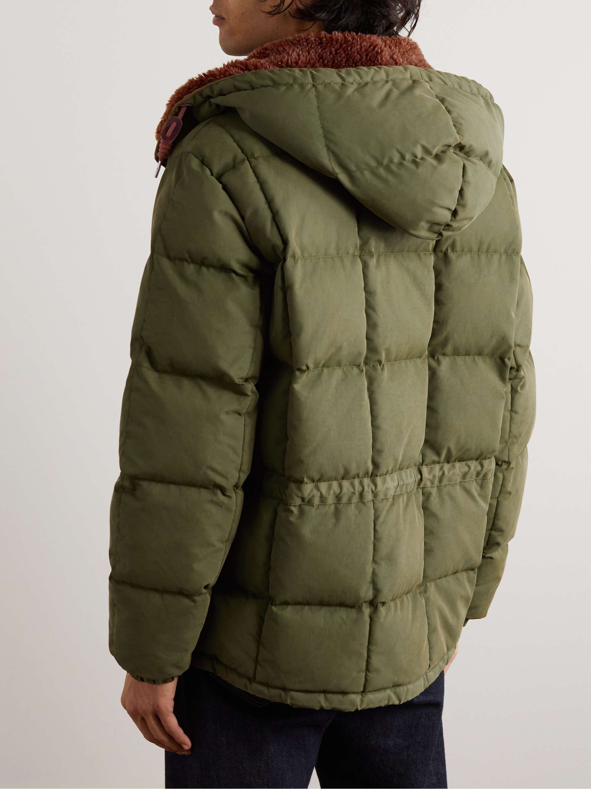 RRL Padded Recycled-Shell Hooded Jacket