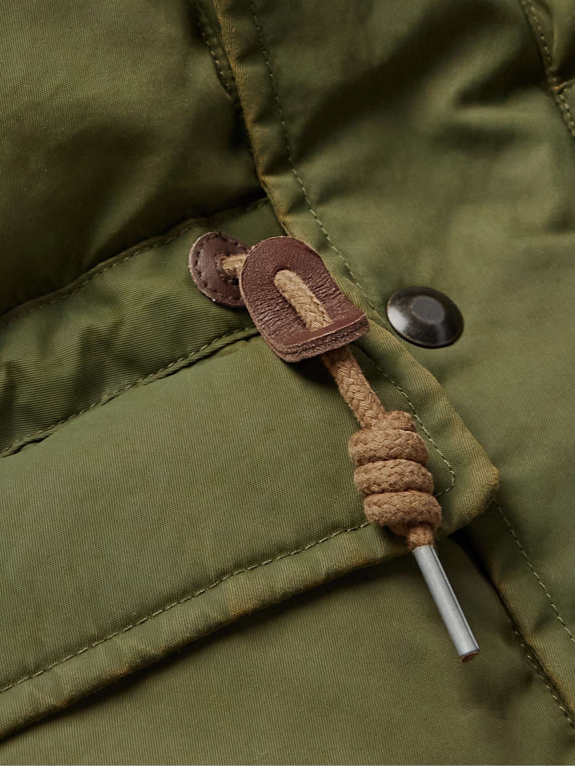 RRL Padded Recycled-Shell Hooded Jacket