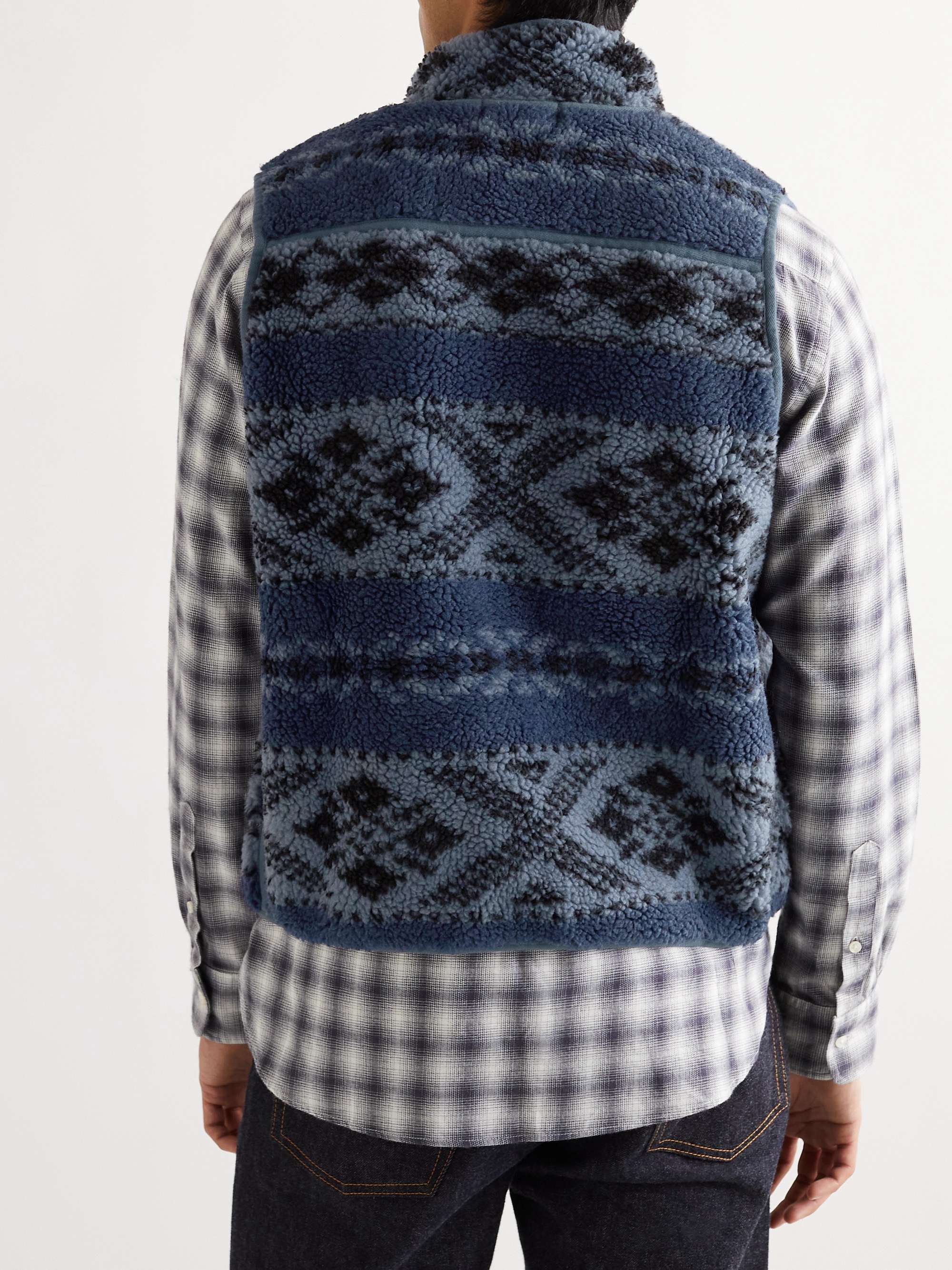 RRL Fair Isle Fleece Gillet