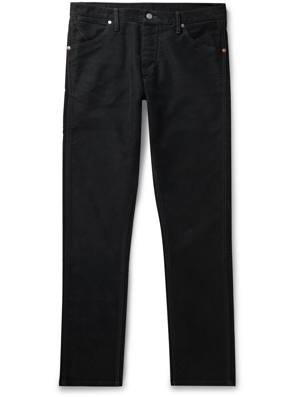 Rrl Somerset Straightleg Brushed Jeans In Black ModeSens — free download