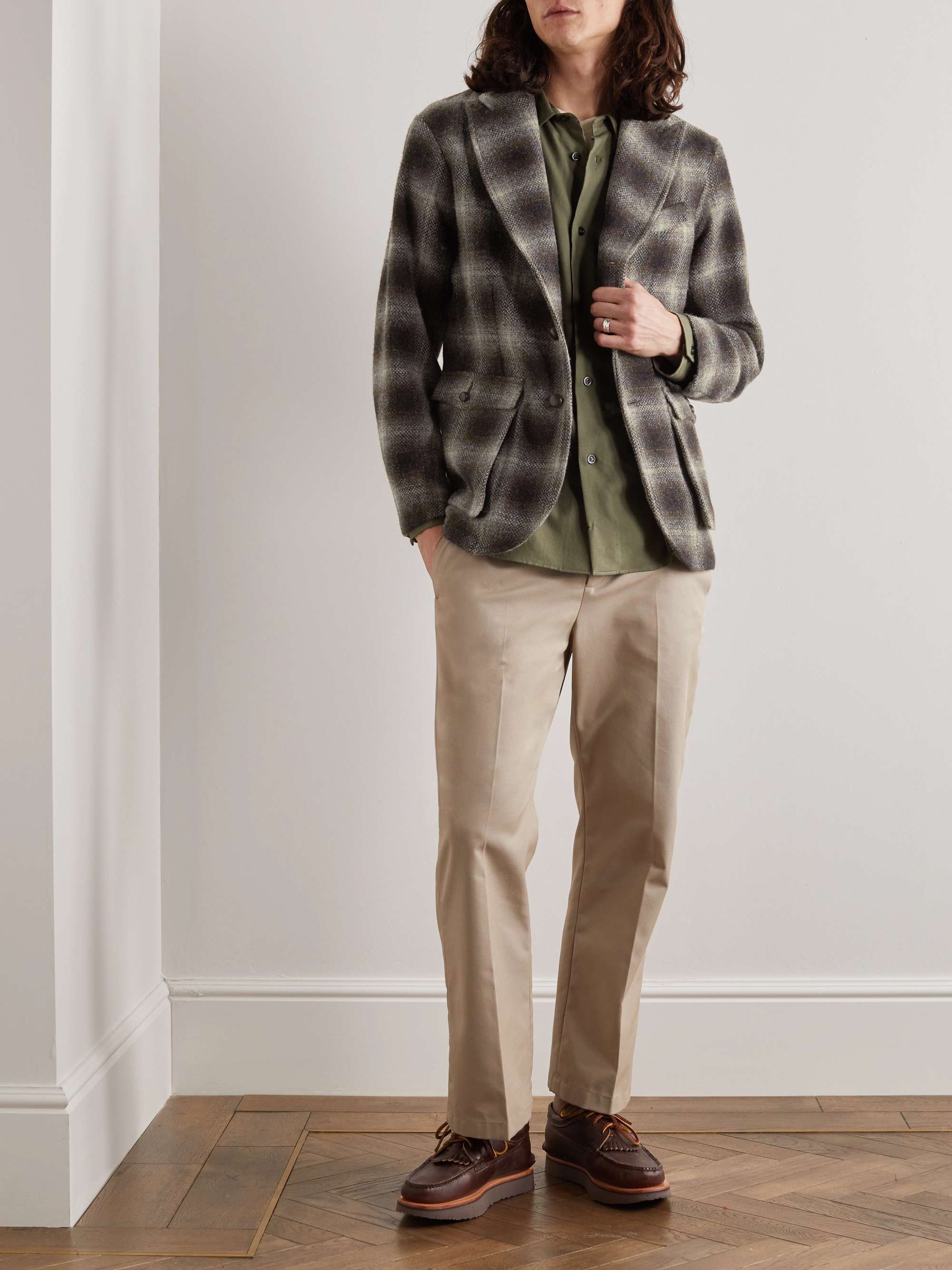 RRL Bideford Checked Wool Coat