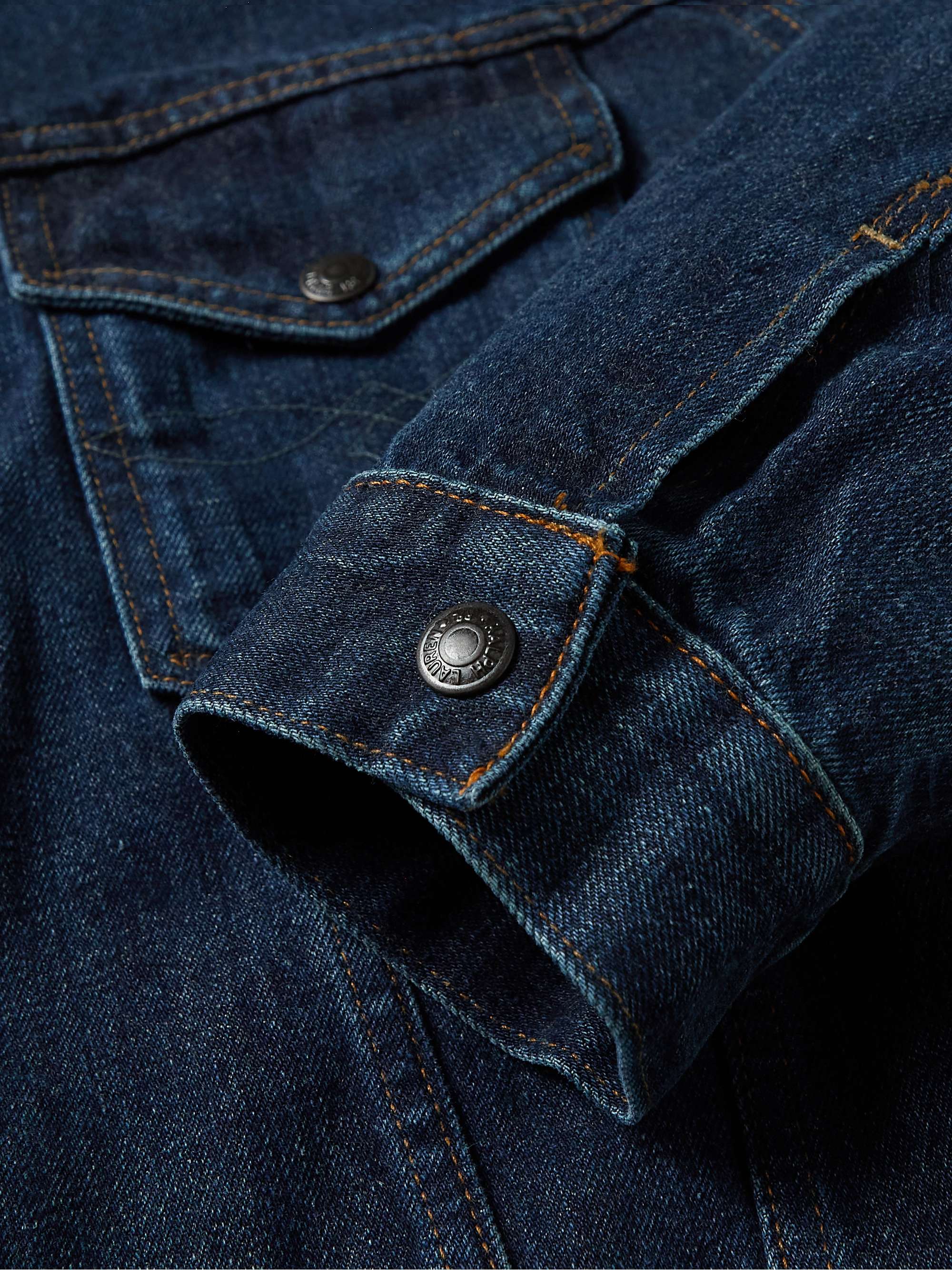 RRL Fleece-Trimmed Denim Trucker Jacket