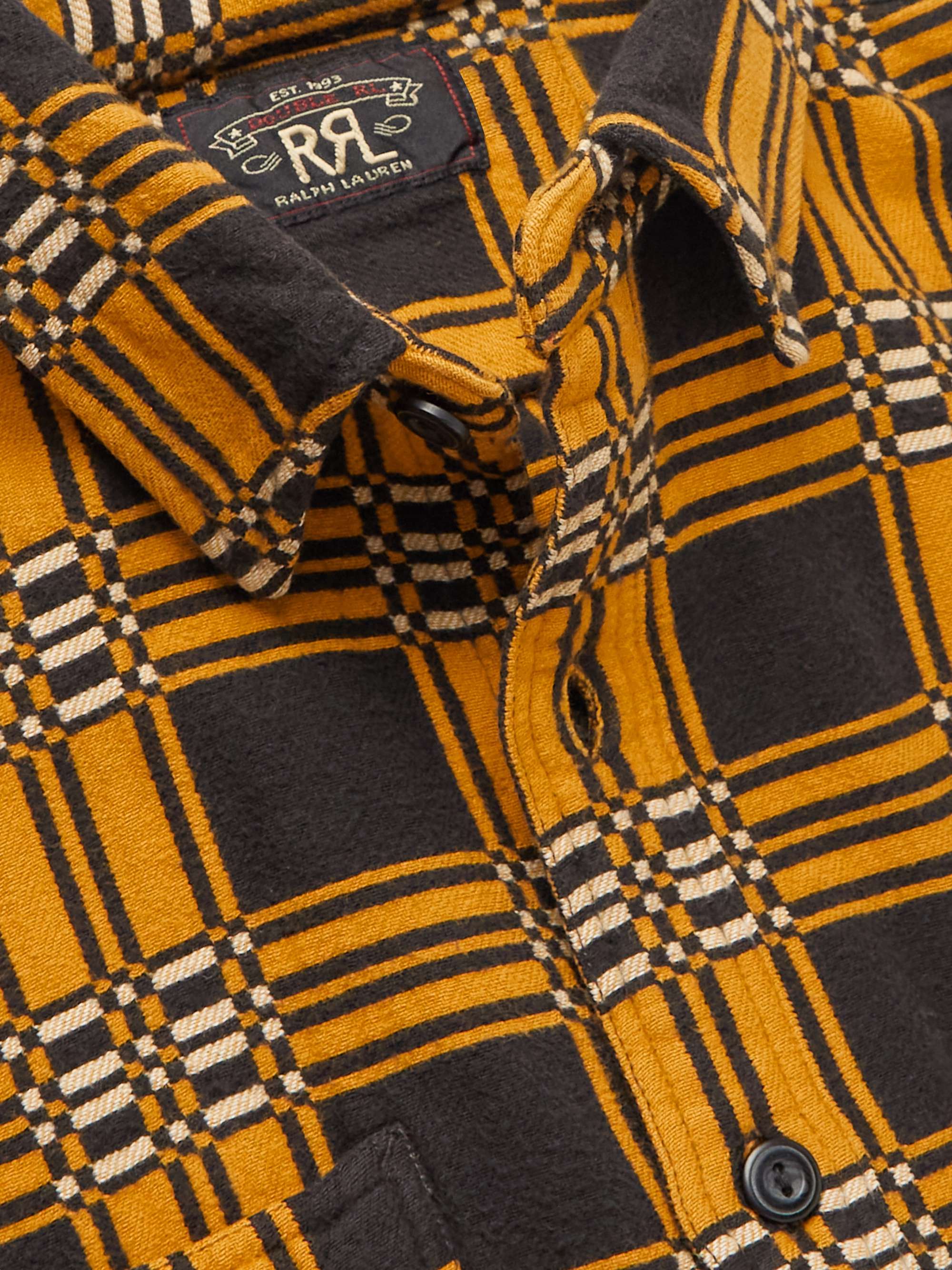 RRL Checked Cotton-Flannel Shirt