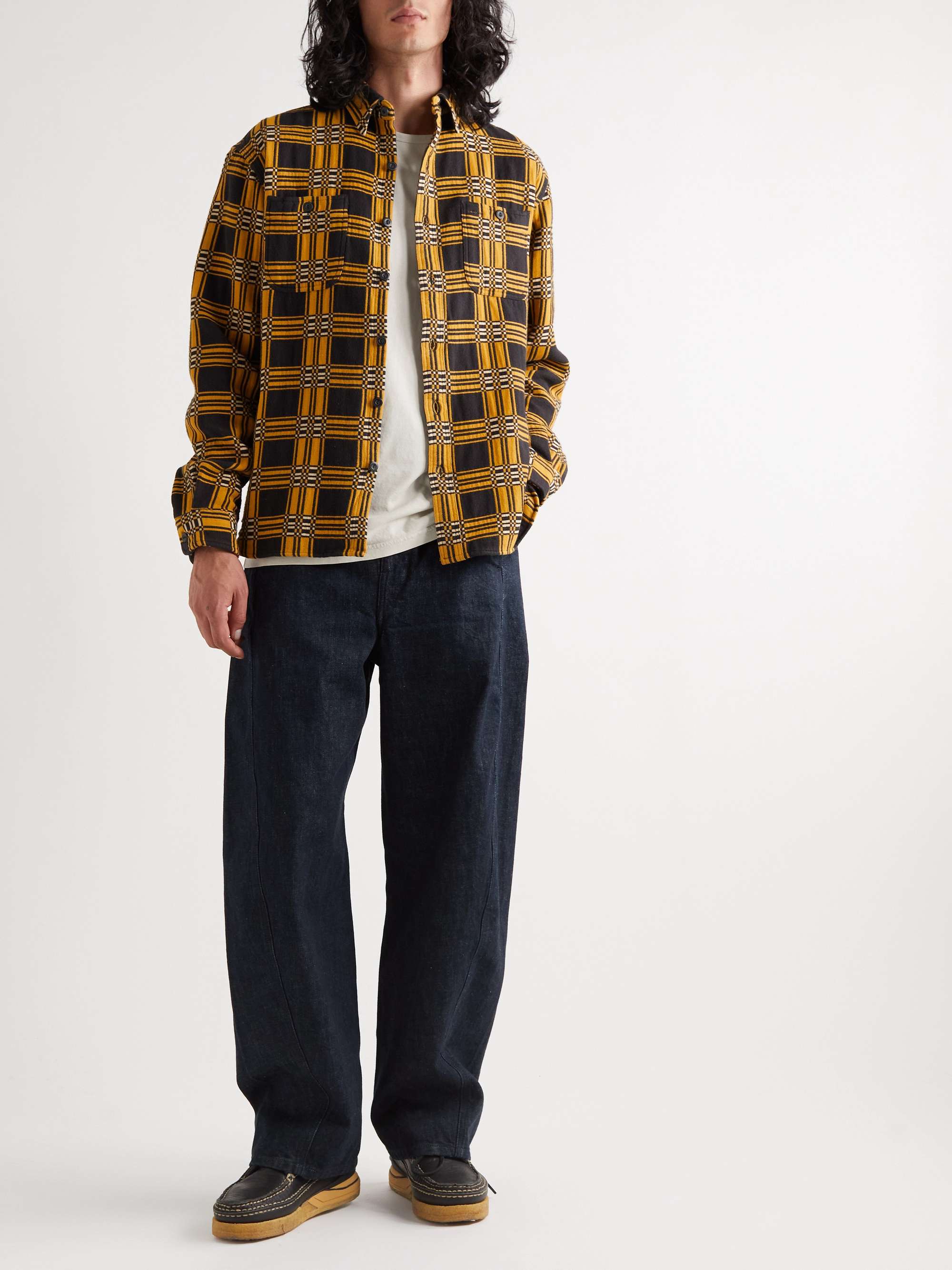 RRL Checked Cotton-Flannel Shirt