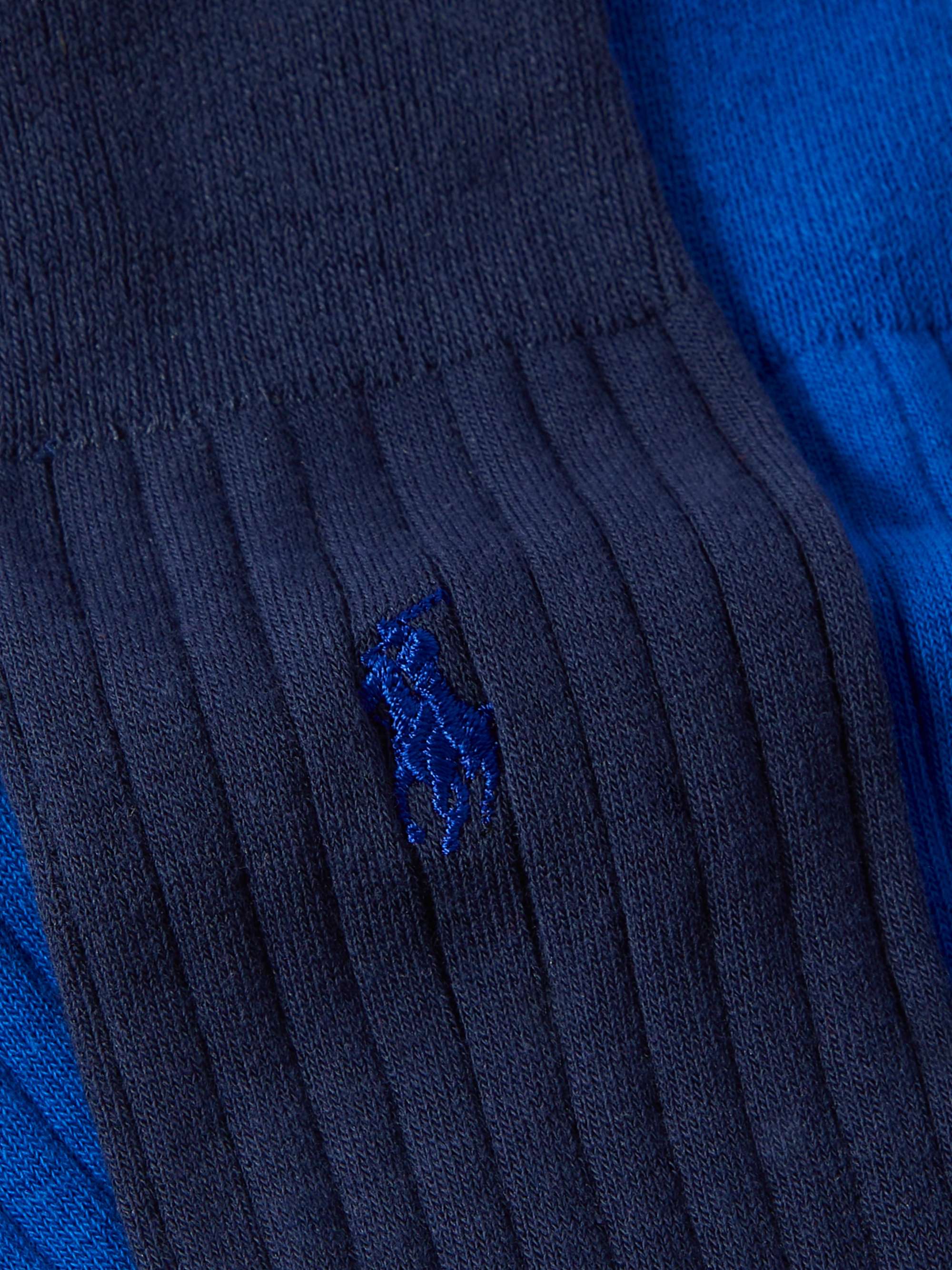 POLO RALPH LAUREN Egypt Two-Pack Ribbed Cotton-Blend Sock