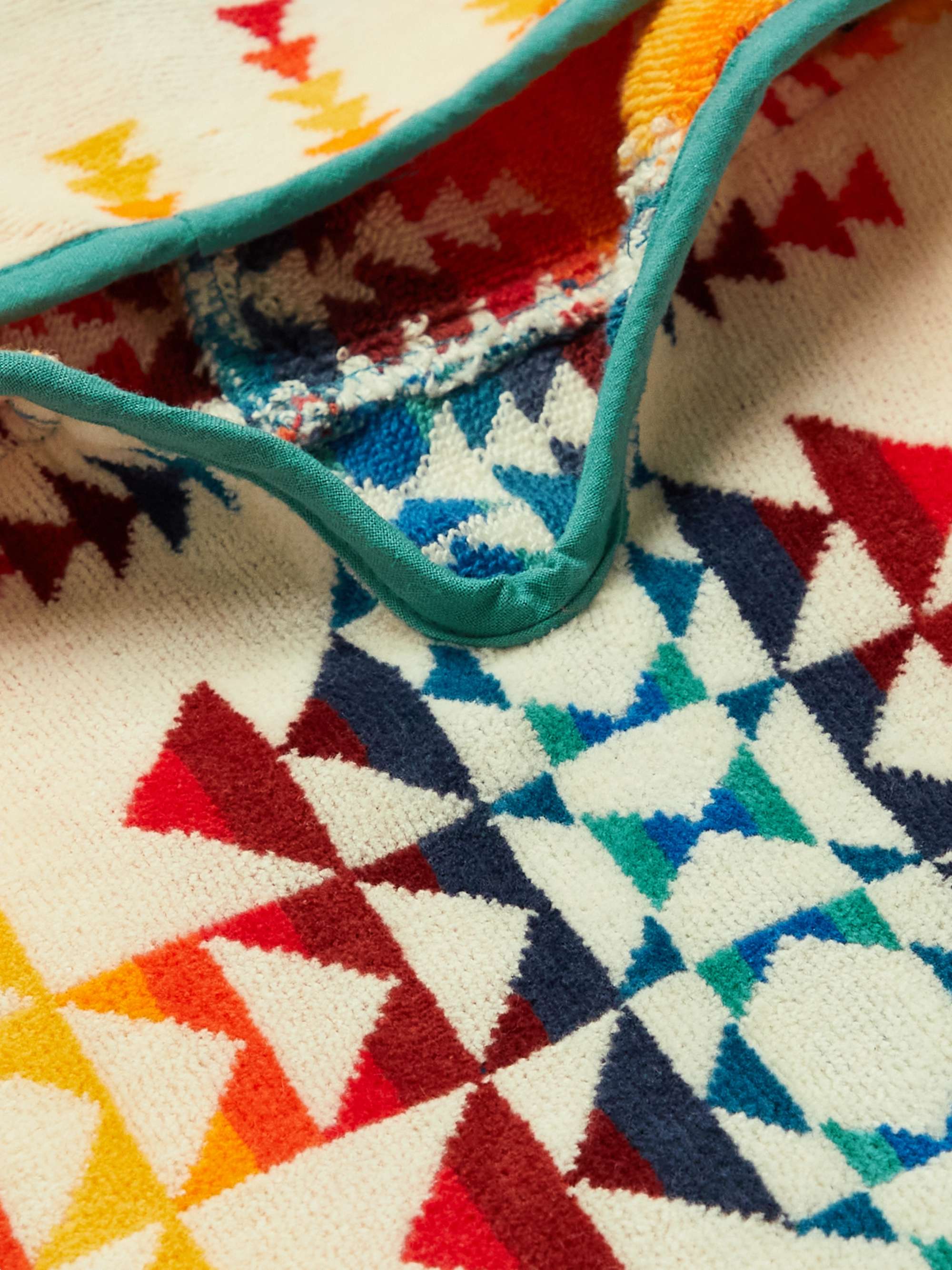 PENDLETON Kids' Cotton-Terry Jacquard Hooded Towel