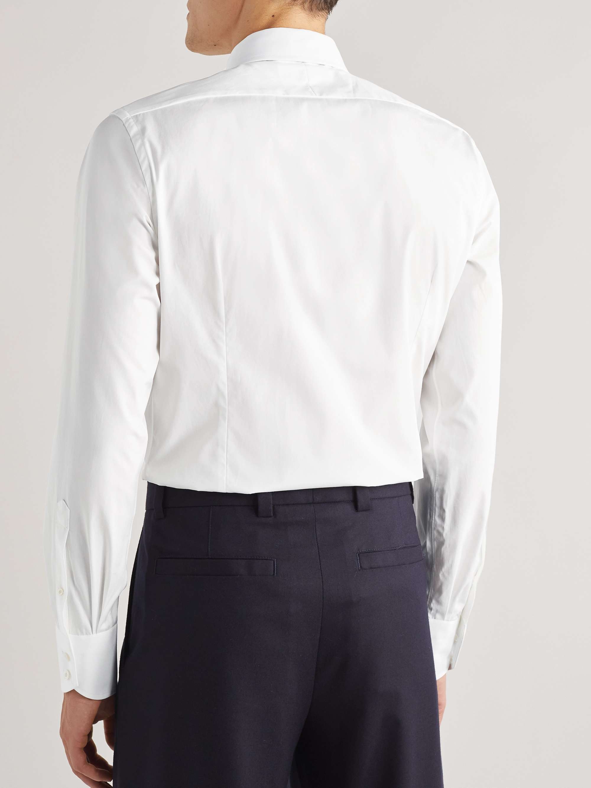 TOM FORD Cutaway-Collar Cotton-Poplin Shirt