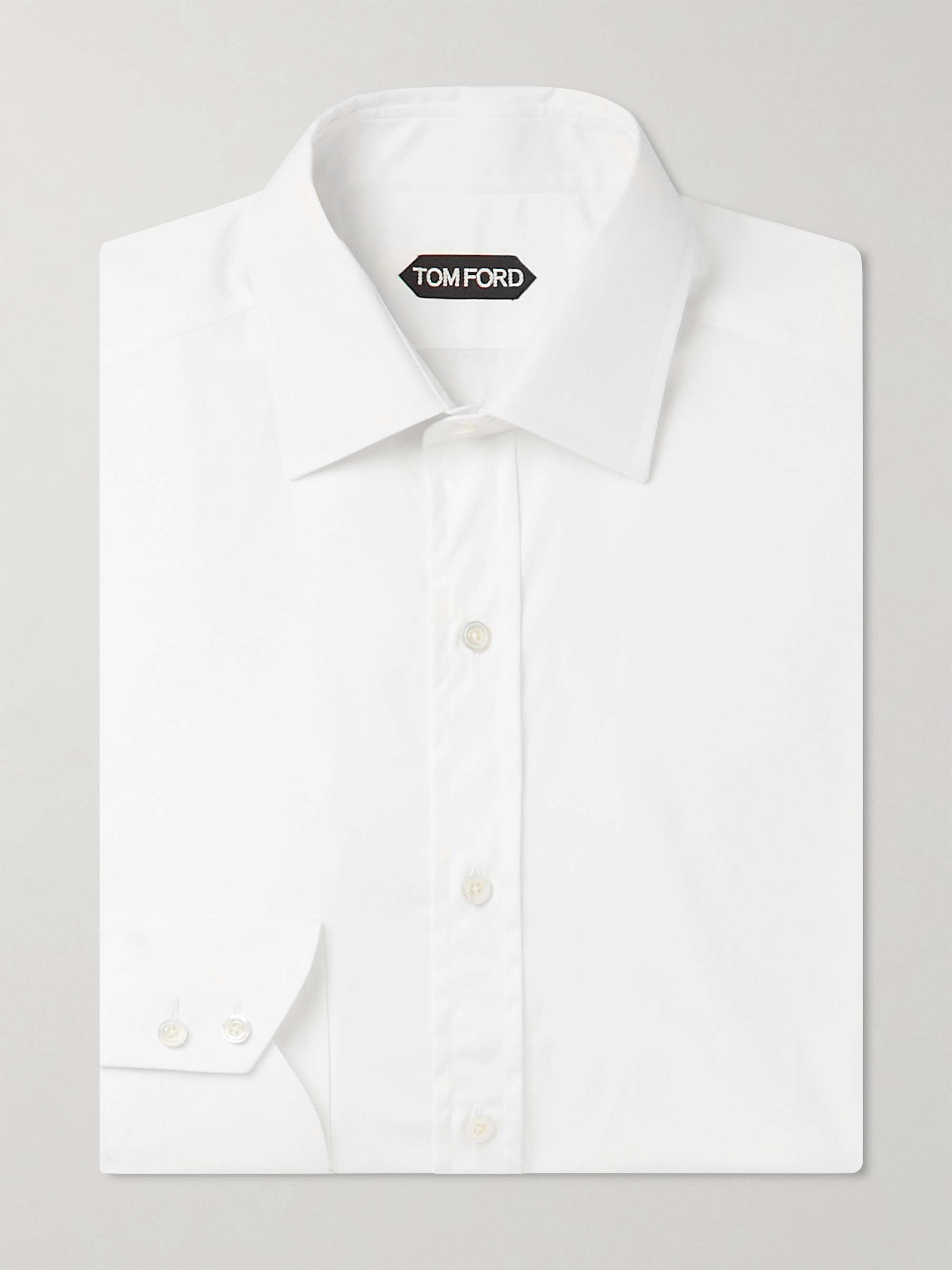 black cutaway collar shirt