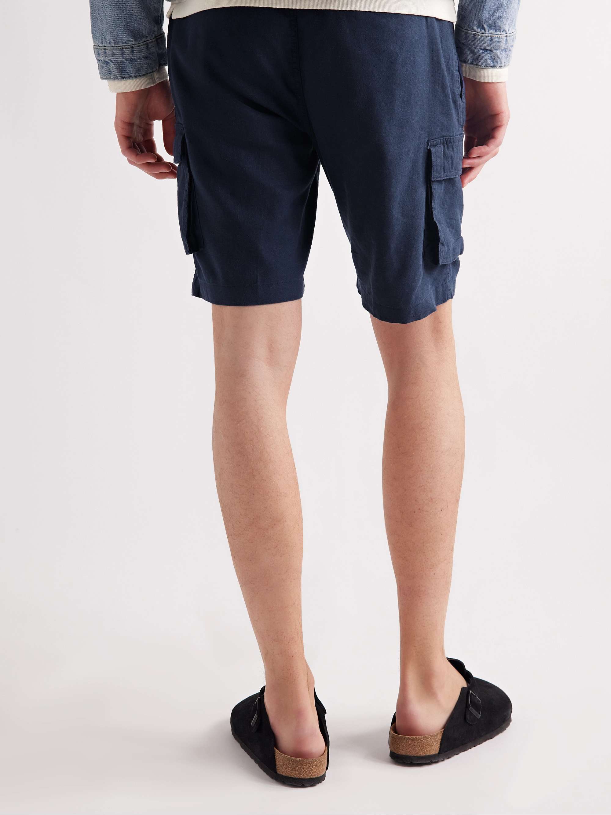 ONIA Straight-Leg Linen-Blend Cargo Shorts