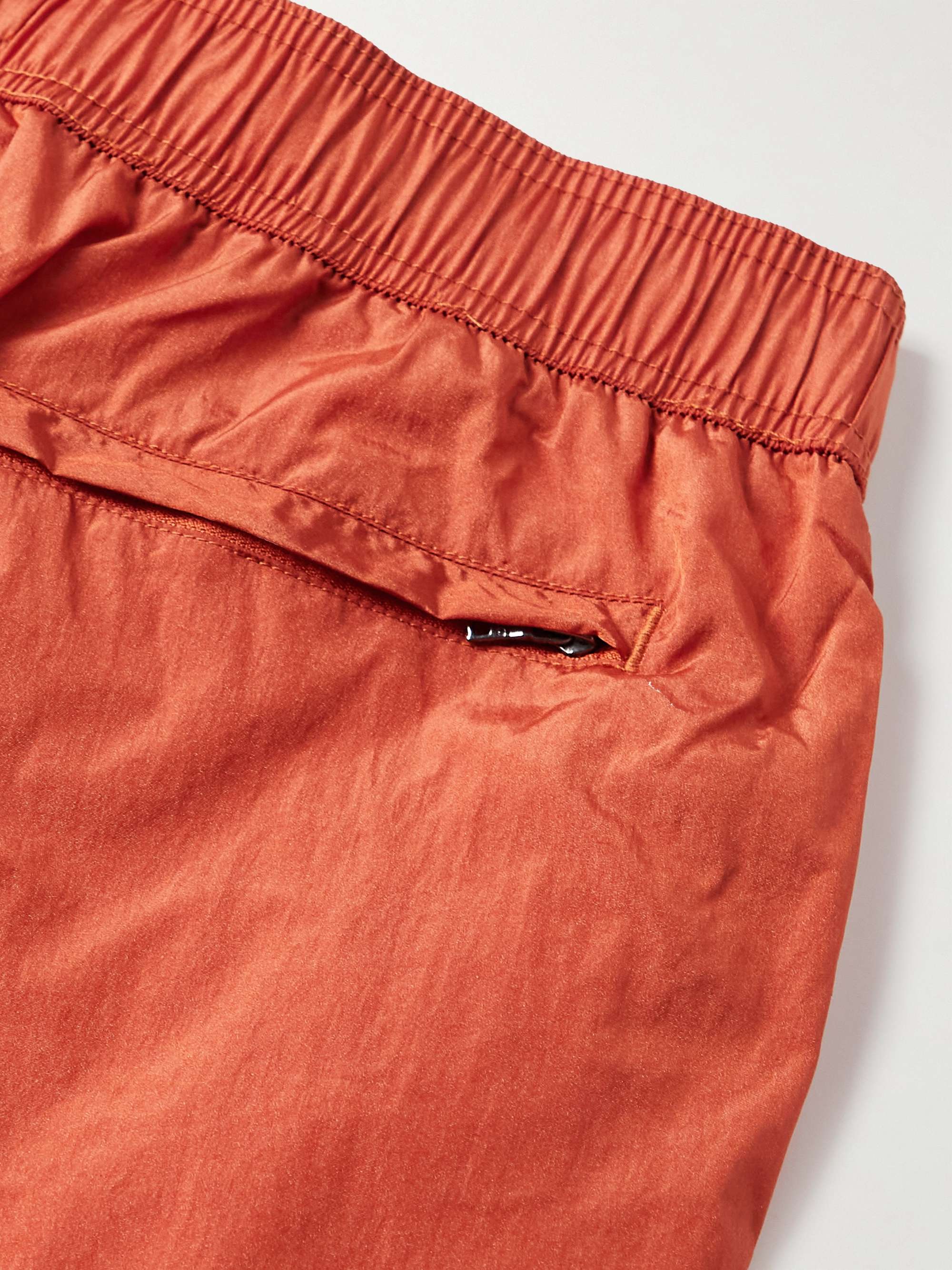 ONIA Slim-Fit Mid-Length Crinkled-Nylon Swim Shorts