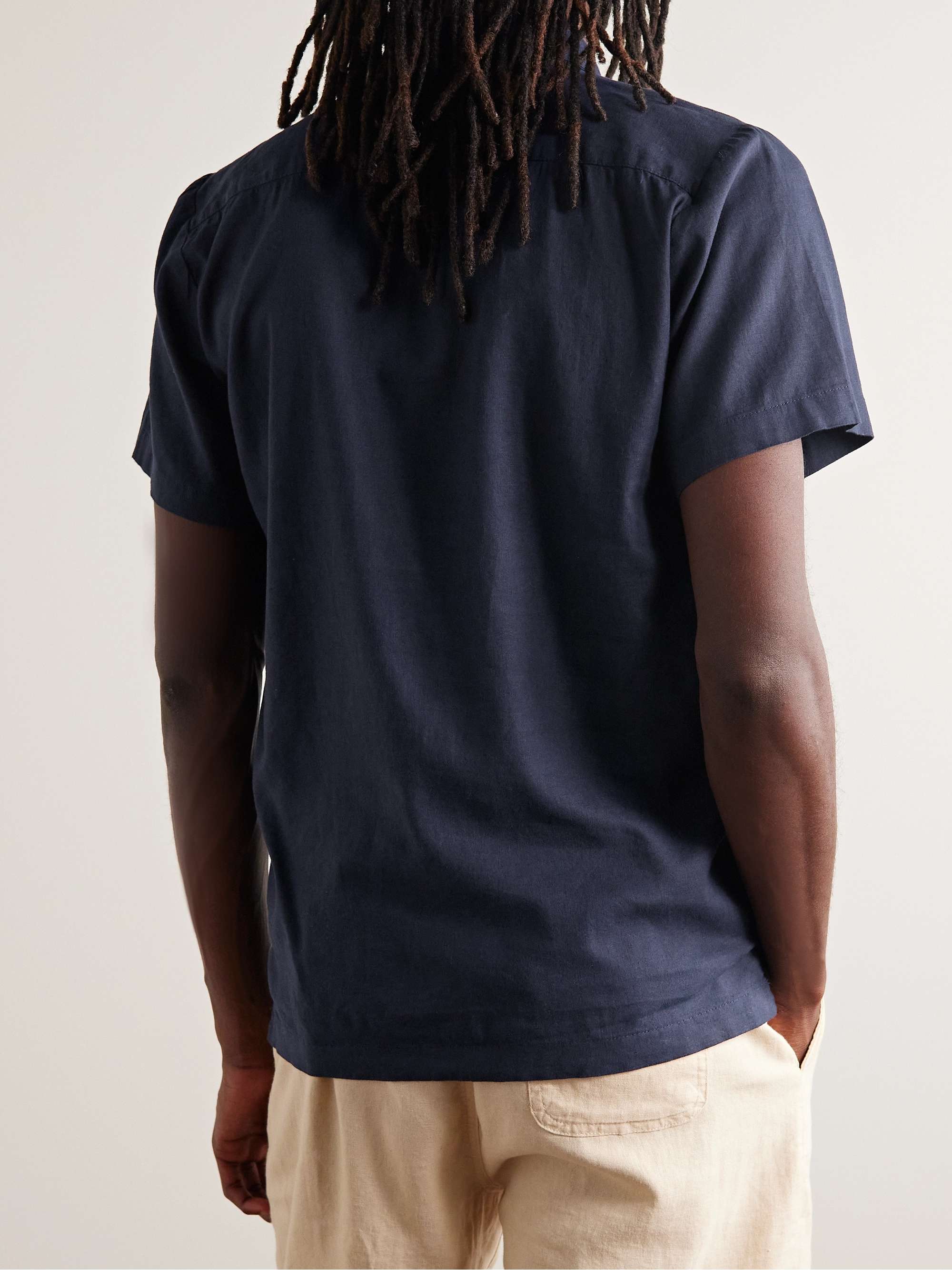 ONIA Stretch Linen-Blend Shirt