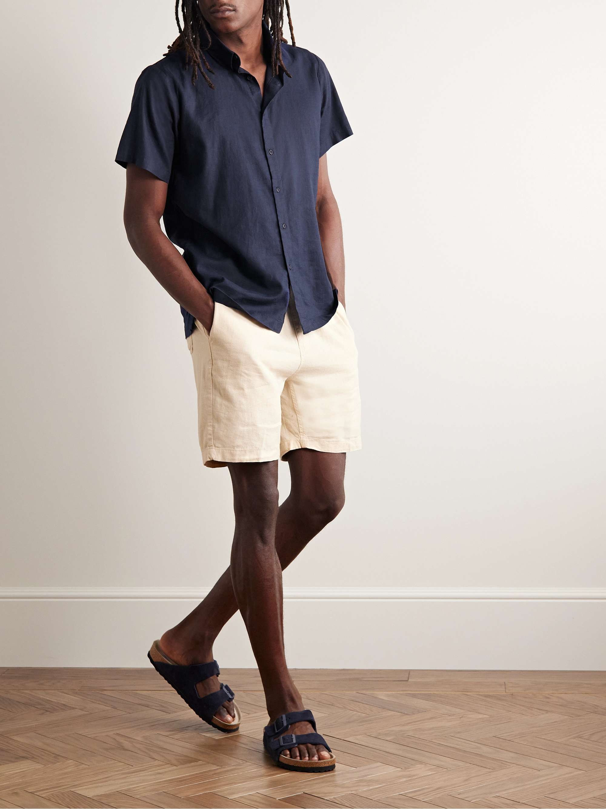 ONIA Stretch Linen-Blend Shirt
