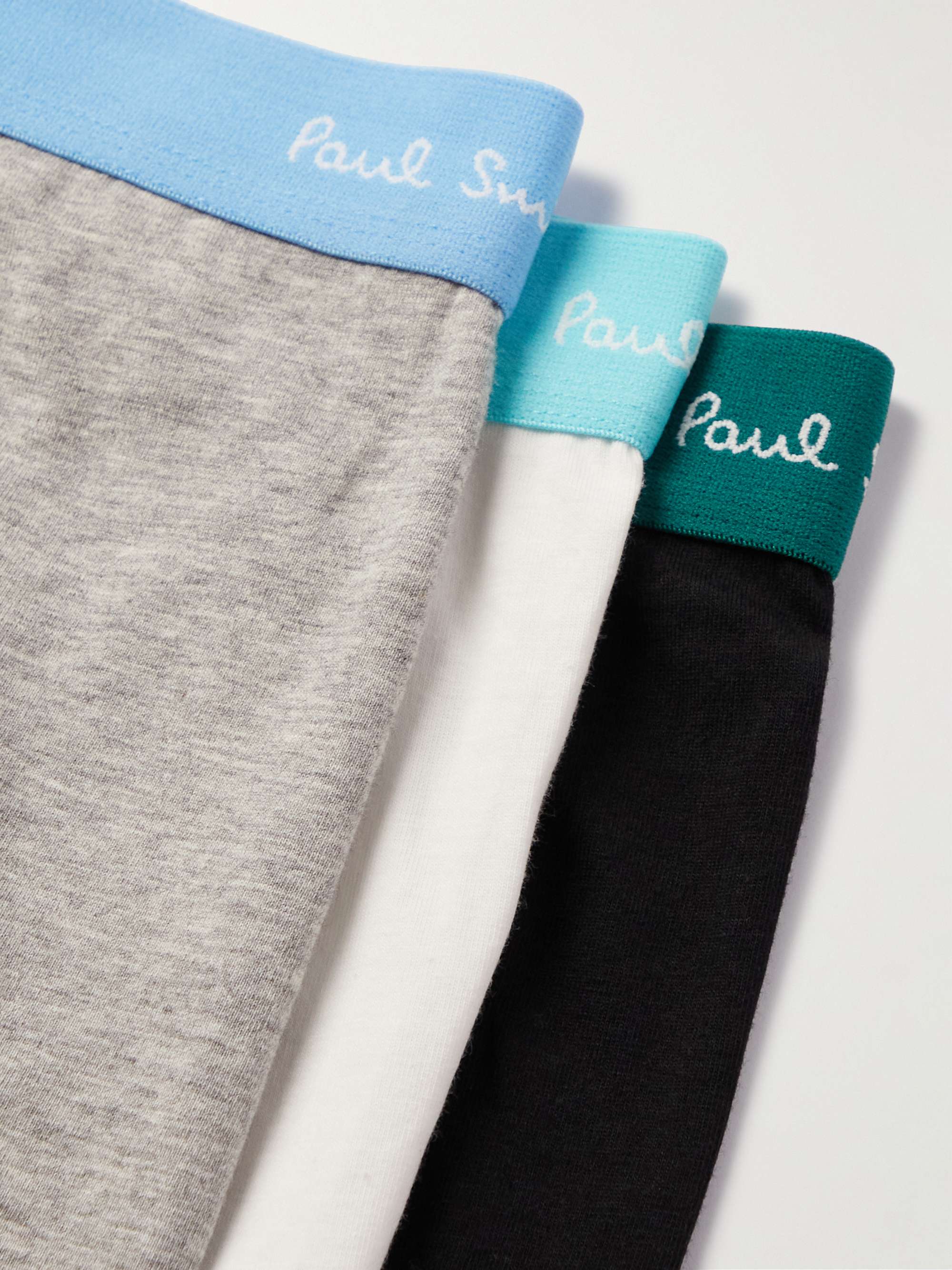 PAUL SMITH Three-Pack Stretch-Cotton Jersey Boxer Briefs