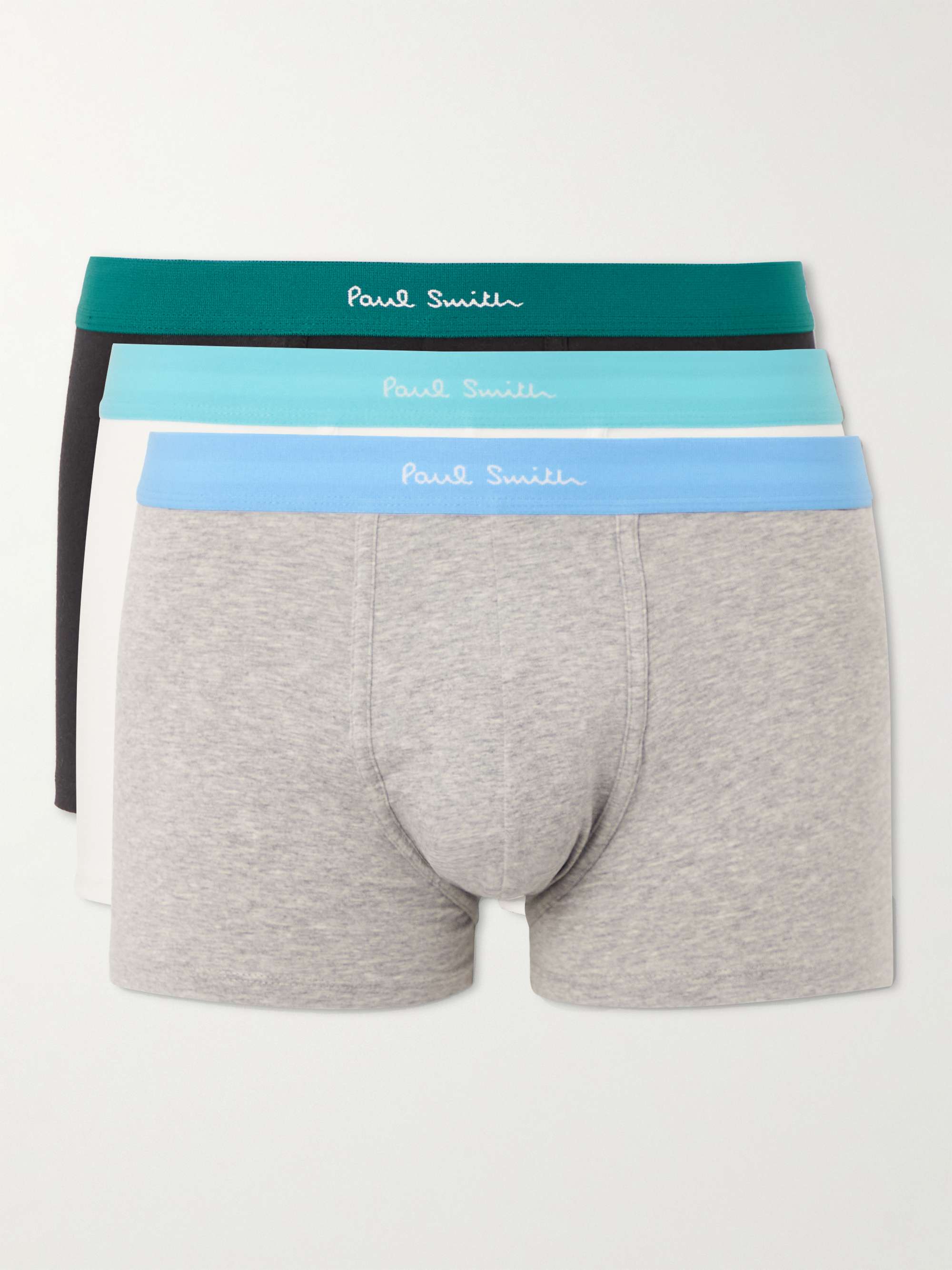 PAUL SMITH Three-Pack Stretch-Cotton Jersey Boxer Briefs