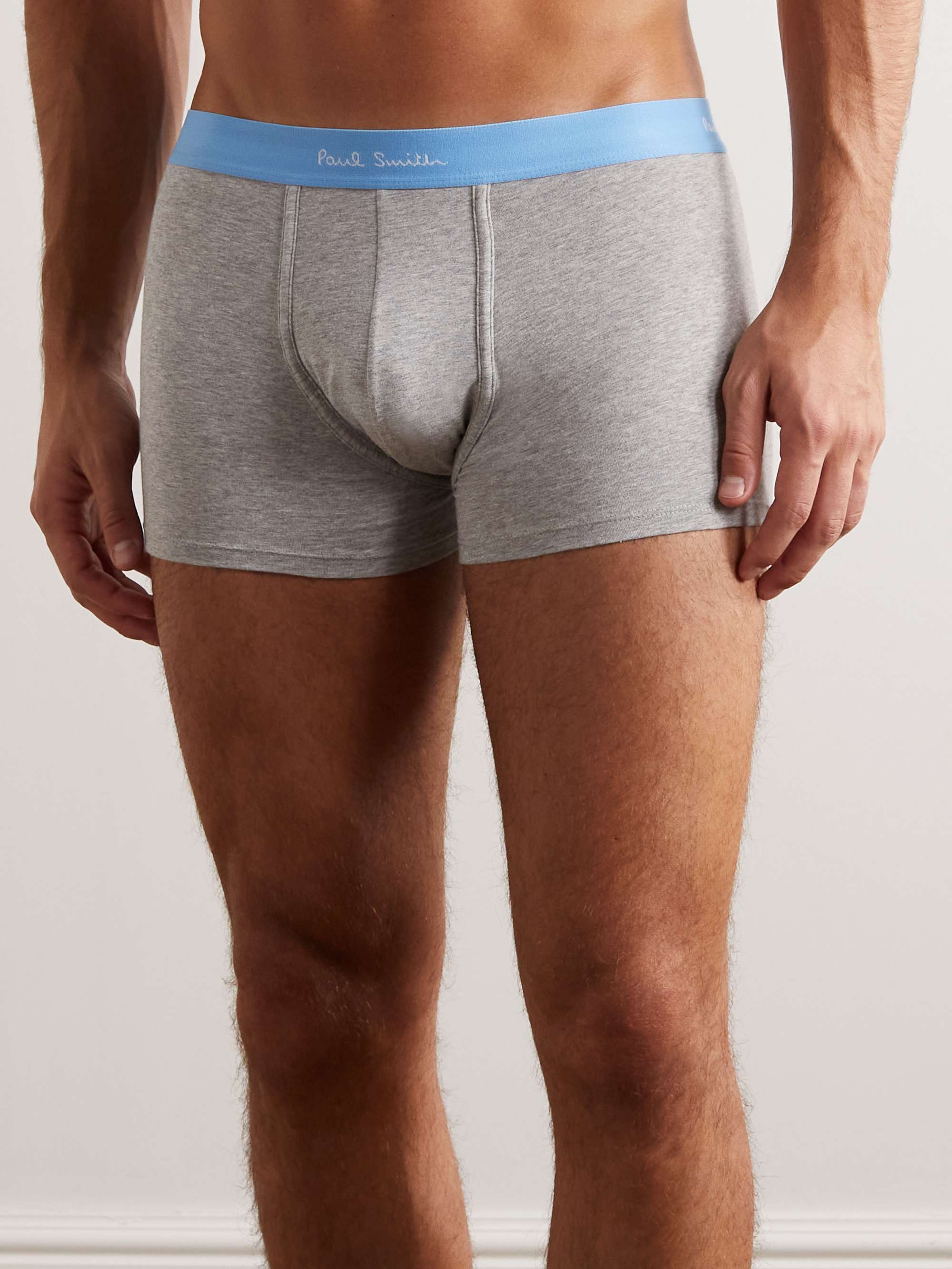 PAUL SMITH Three-Pack Stretch-Cotton Jersey Boxer Briefs