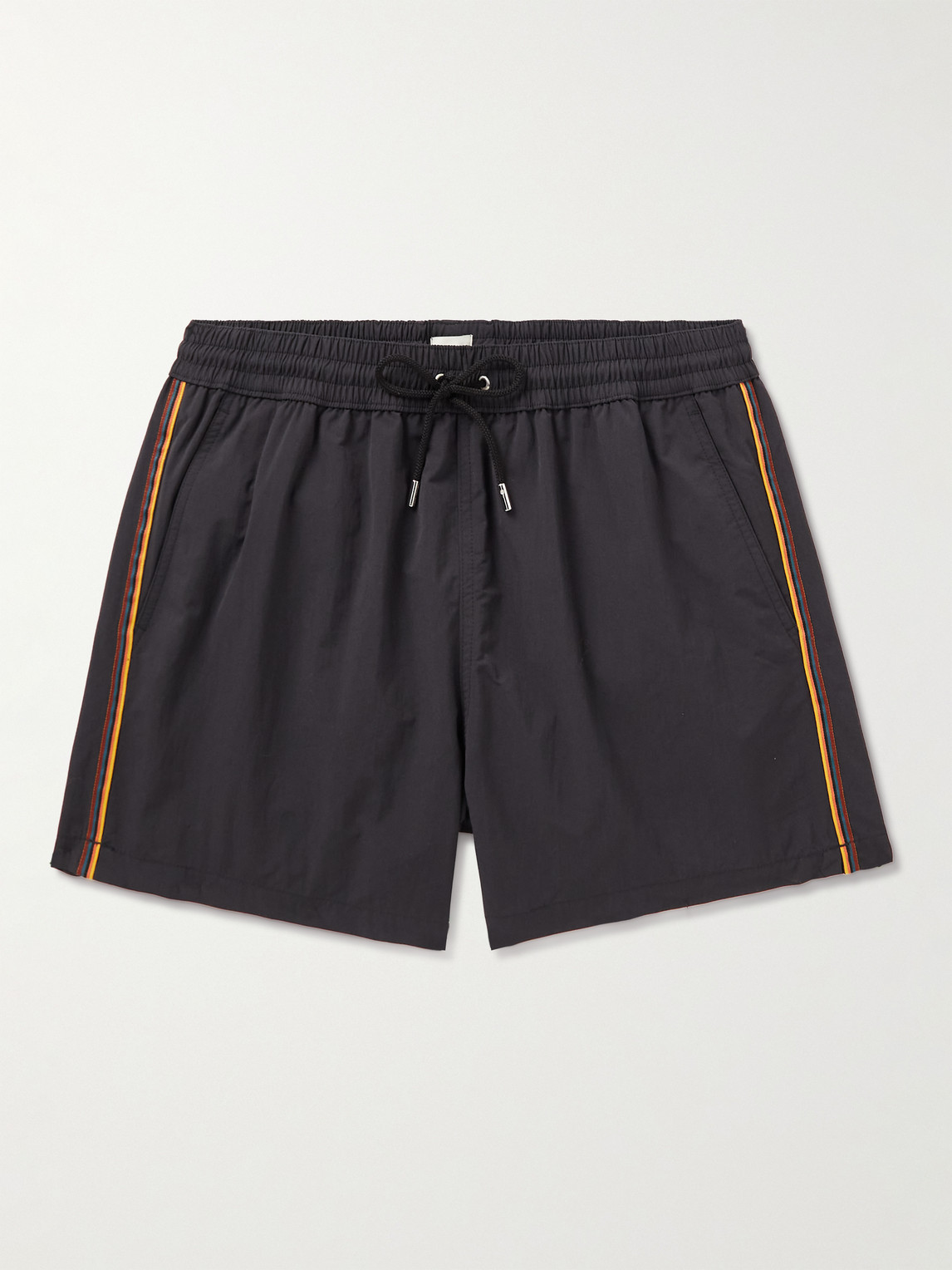 Slim-Fit Short-Length Grosgrain-Trimmed Recycled Swim Shorts