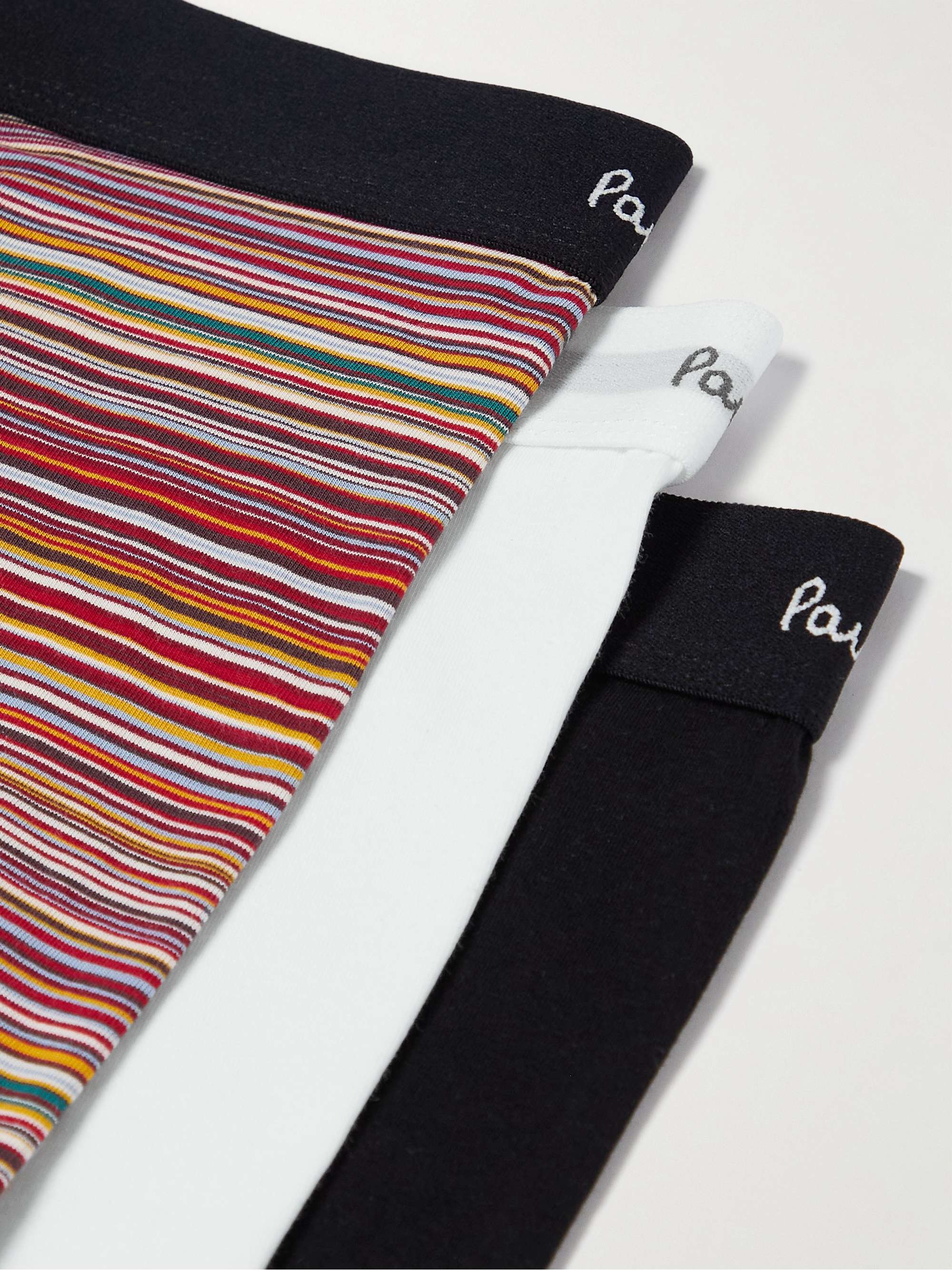 PAUL SMITH Three-Pack Stretch-Cotton Jersey Boxer Briefs
