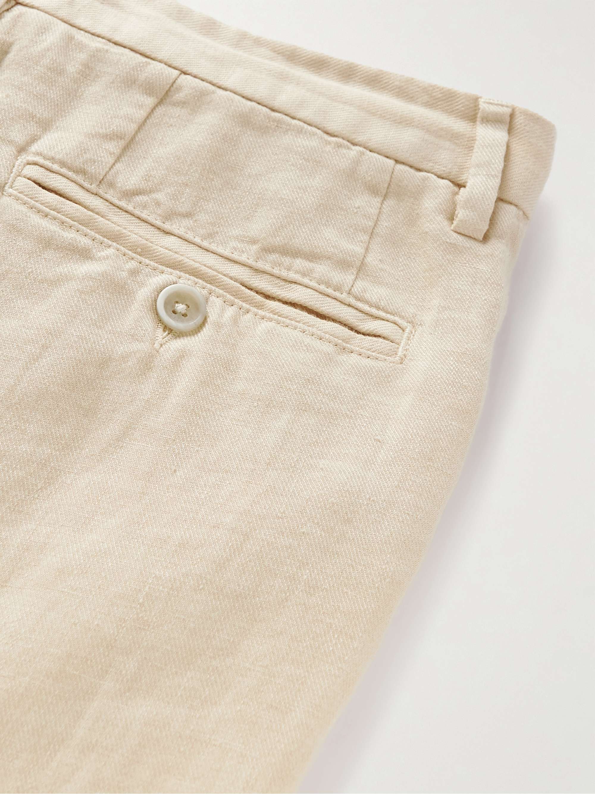 120% LINO Straight-Leg Linen Trousers
