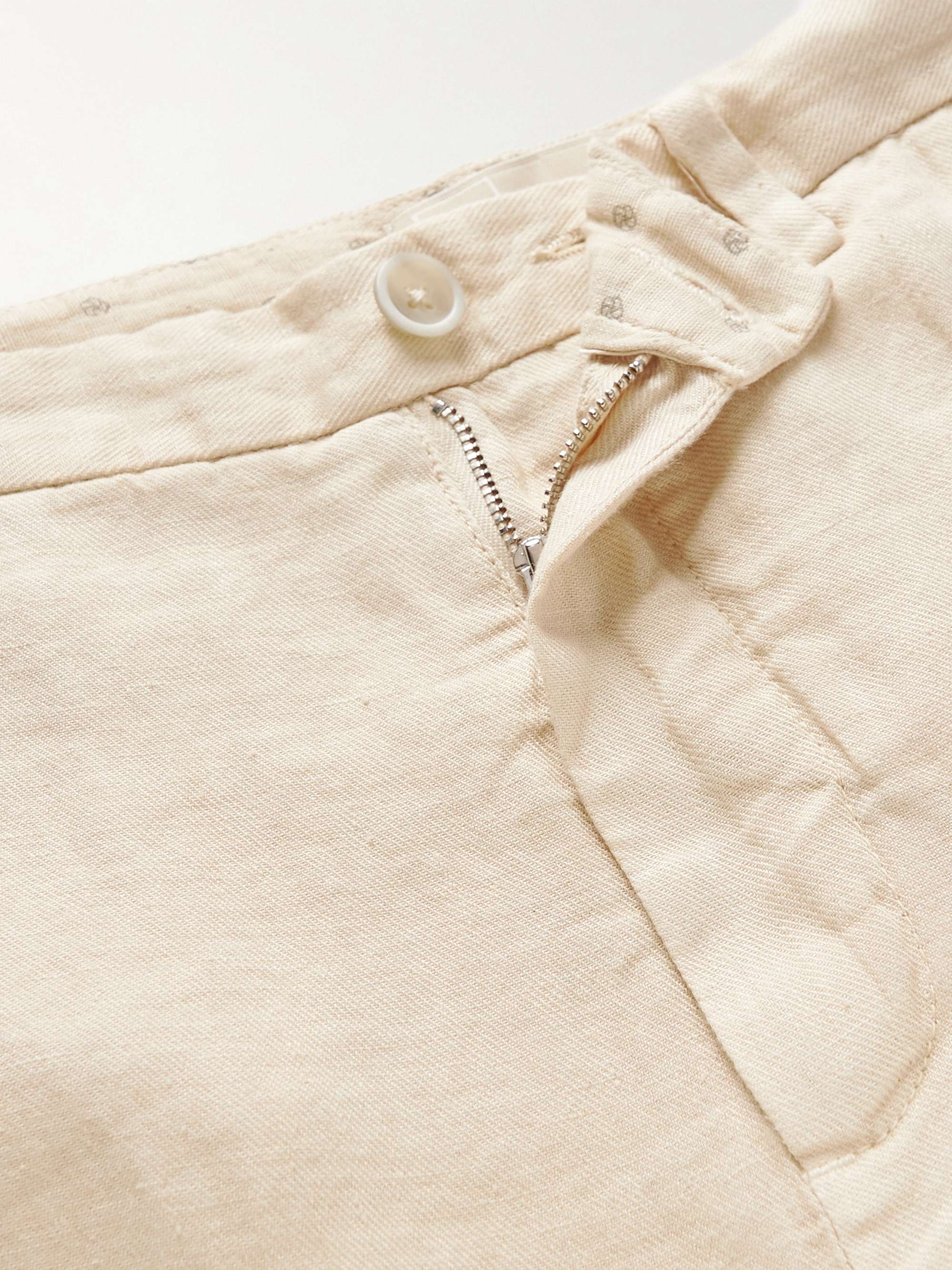 120% LINO Straight-Leg Linen Trousers