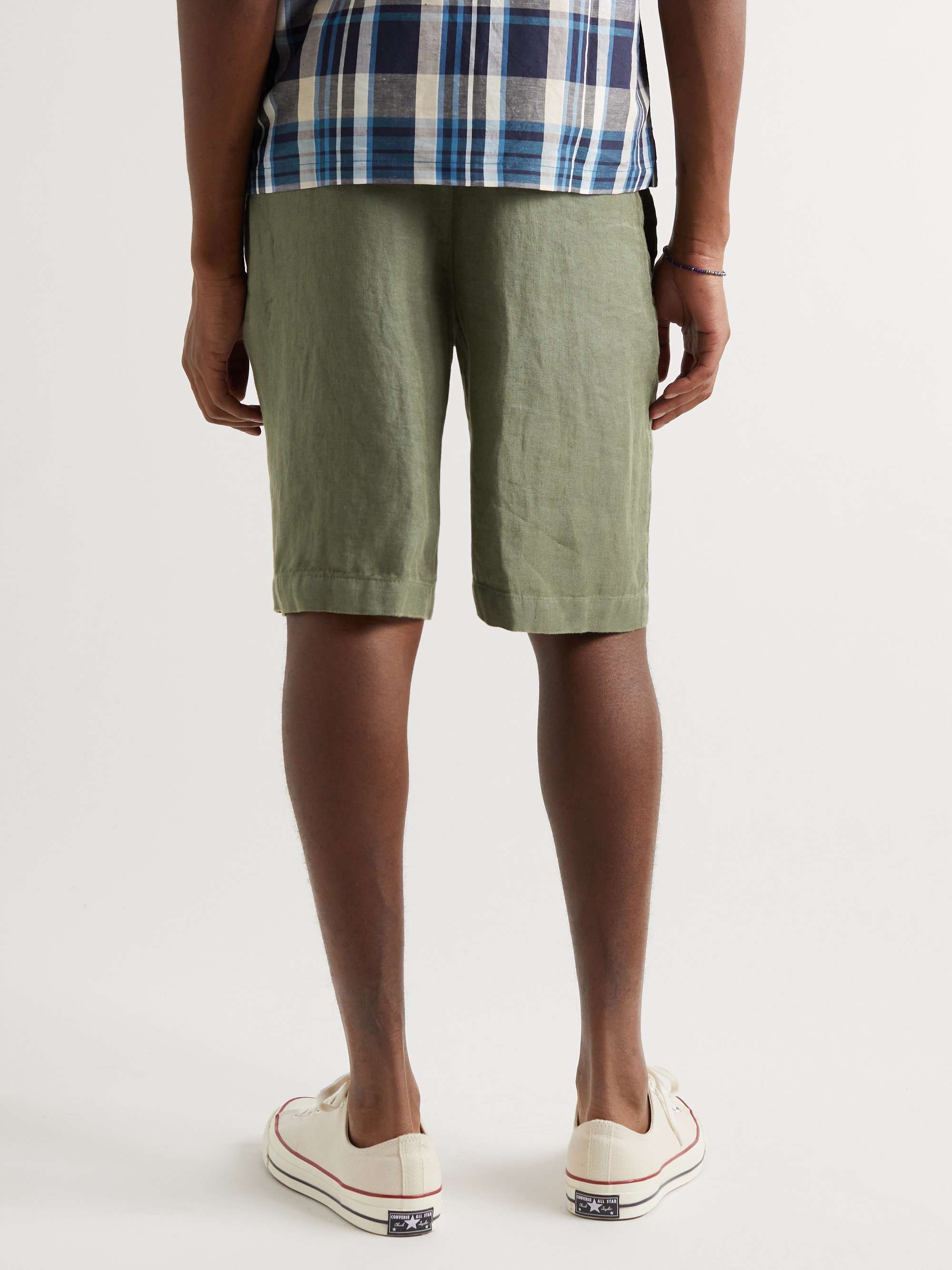 120% LINO Straight-Leg Linen Bermuda Shorts
