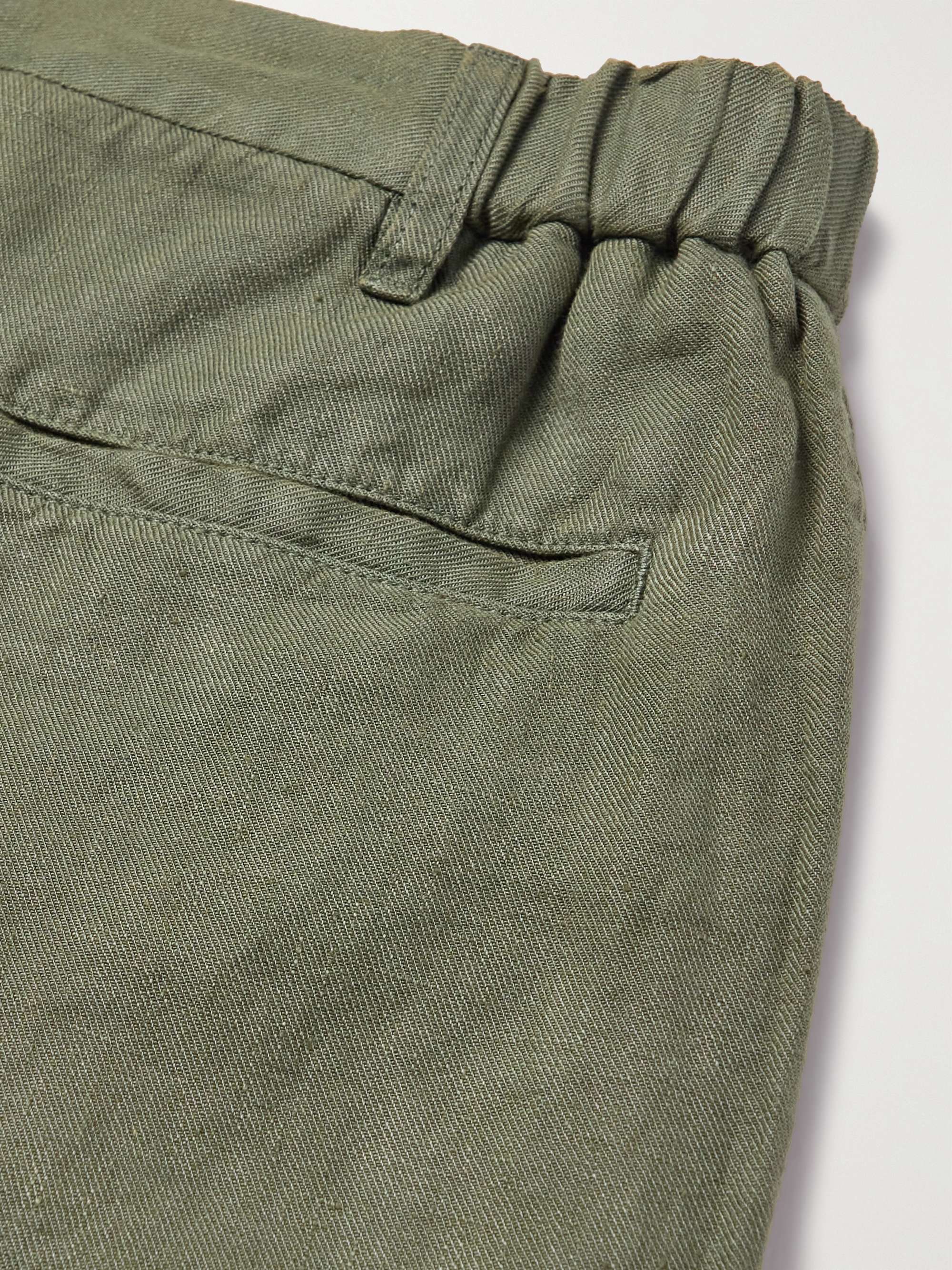 120% LINO Straight-Leg Linen Bermuda Shorts